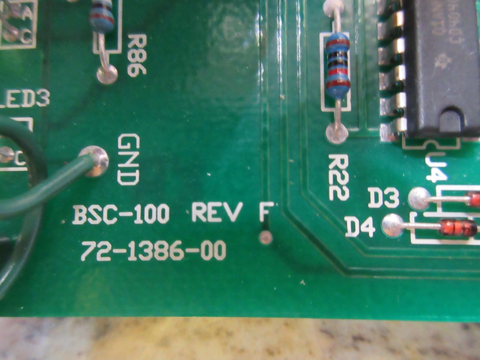 SAMES POWER SPEED CONTROL UNIT BSC-100 63-1400-00 72-1386-00 REV.F CNC