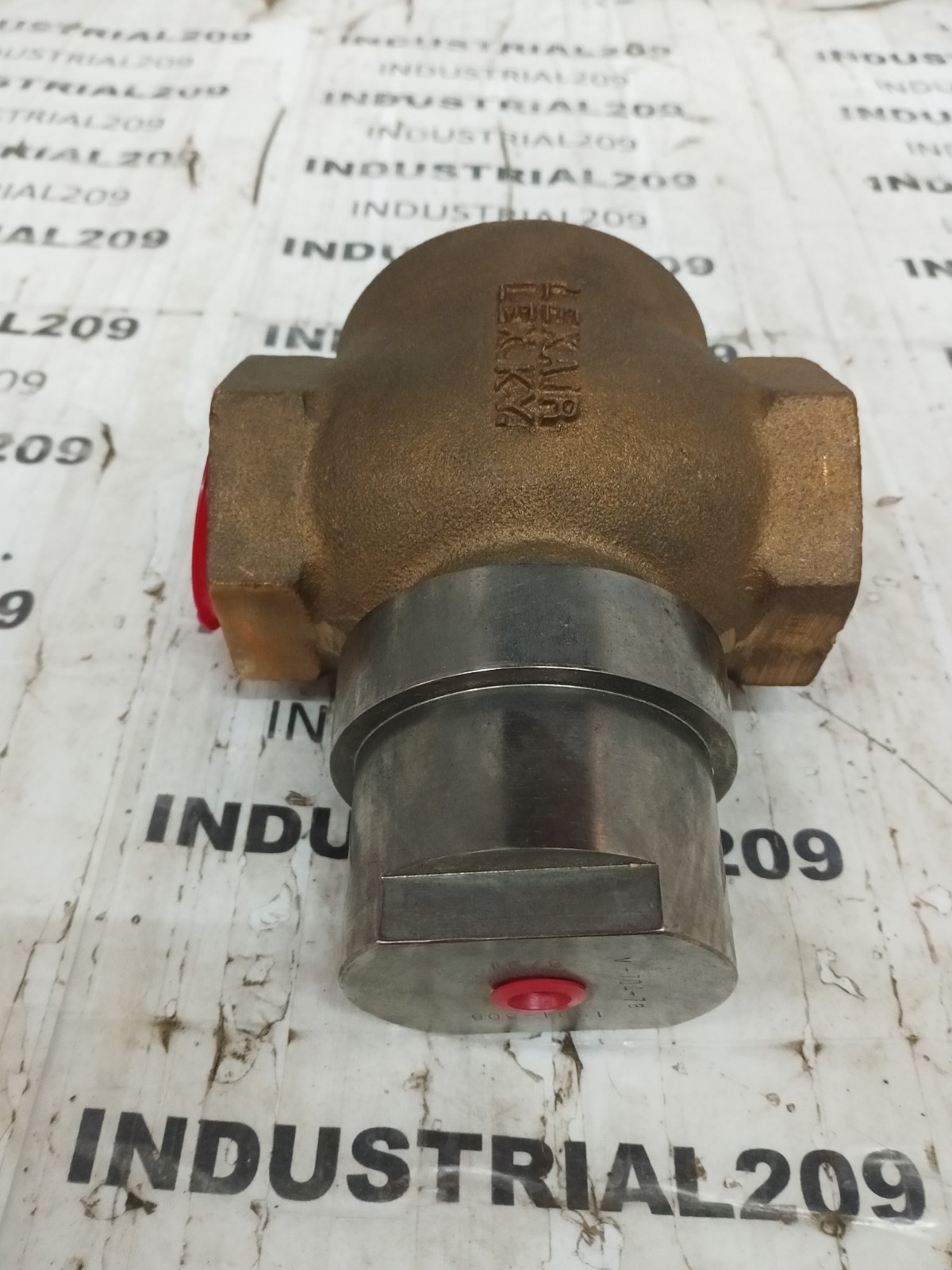 1-1/4” LEXAIR 2 WAY DIRECT PILOT POPPET VALVE 1501-808 BRASS