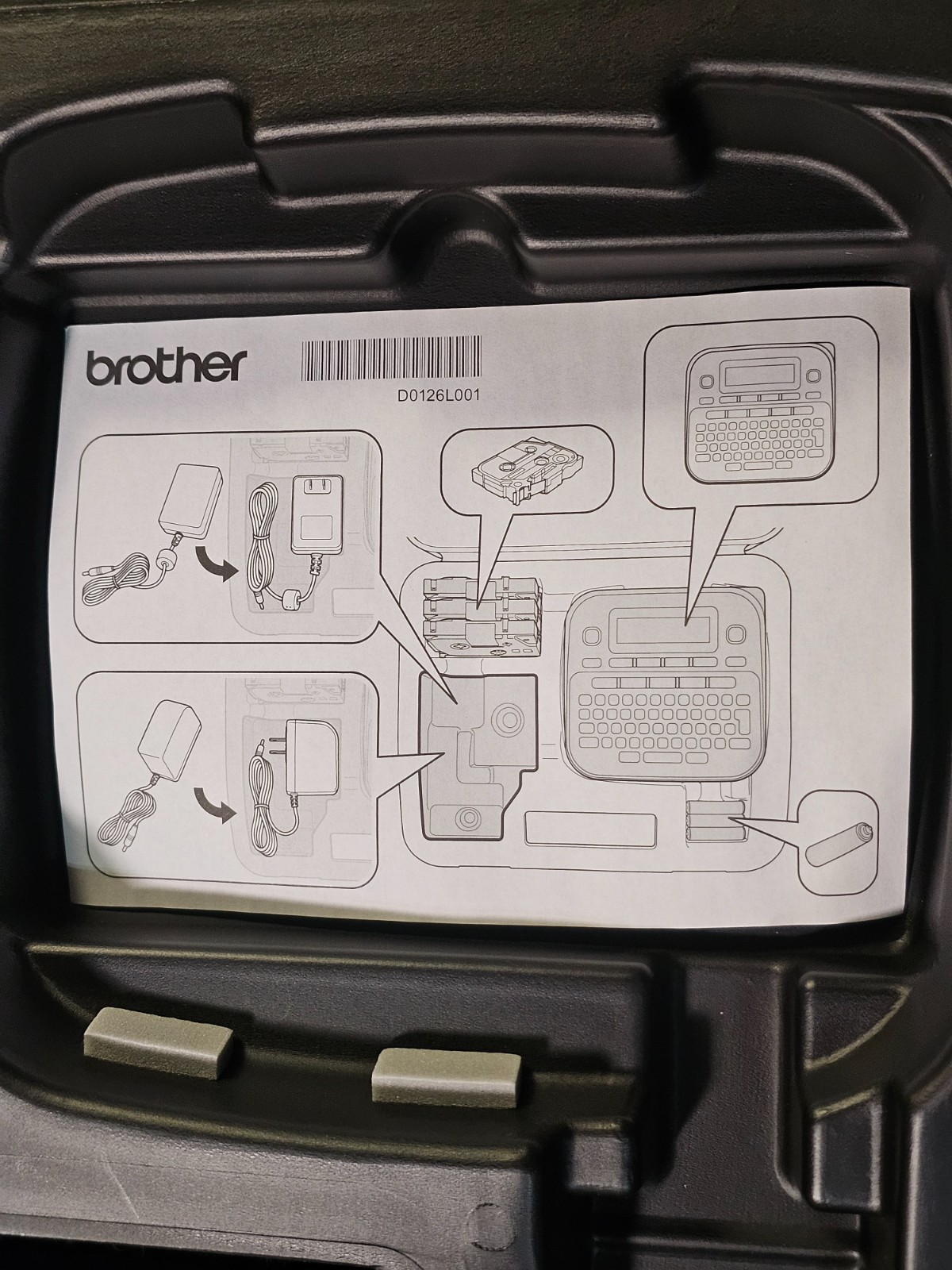 Brother CC-D220 Carry / Storage Case for Brother PTD220 Label Maker, Black