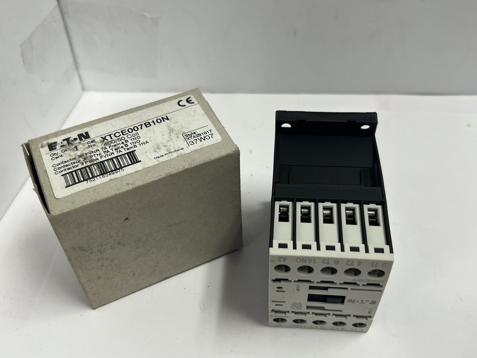 (1) NEW EATON XTCE007B10N CONTACTOR 3 POLE 400/50 COIL