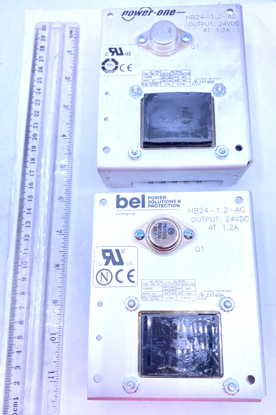 Bel Power Solutions & Protection Lot of 2 Power Supply HB24-1.2-AG Working