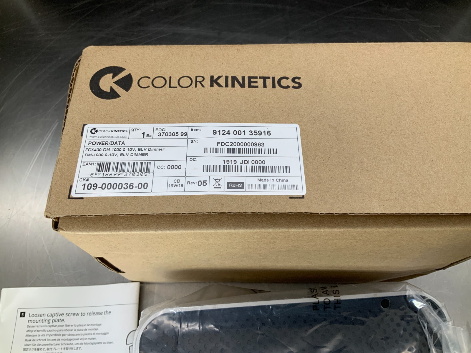 Color Kinetics DM-1000 0-10 volt ELV Dimmer