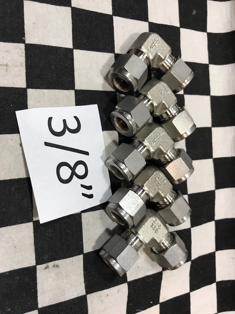 7x Swagelok Elbow Union 3/8″ & 1/2″, SS-600-9 & SS-810-9, SHIPSAMEDAY #1550C5