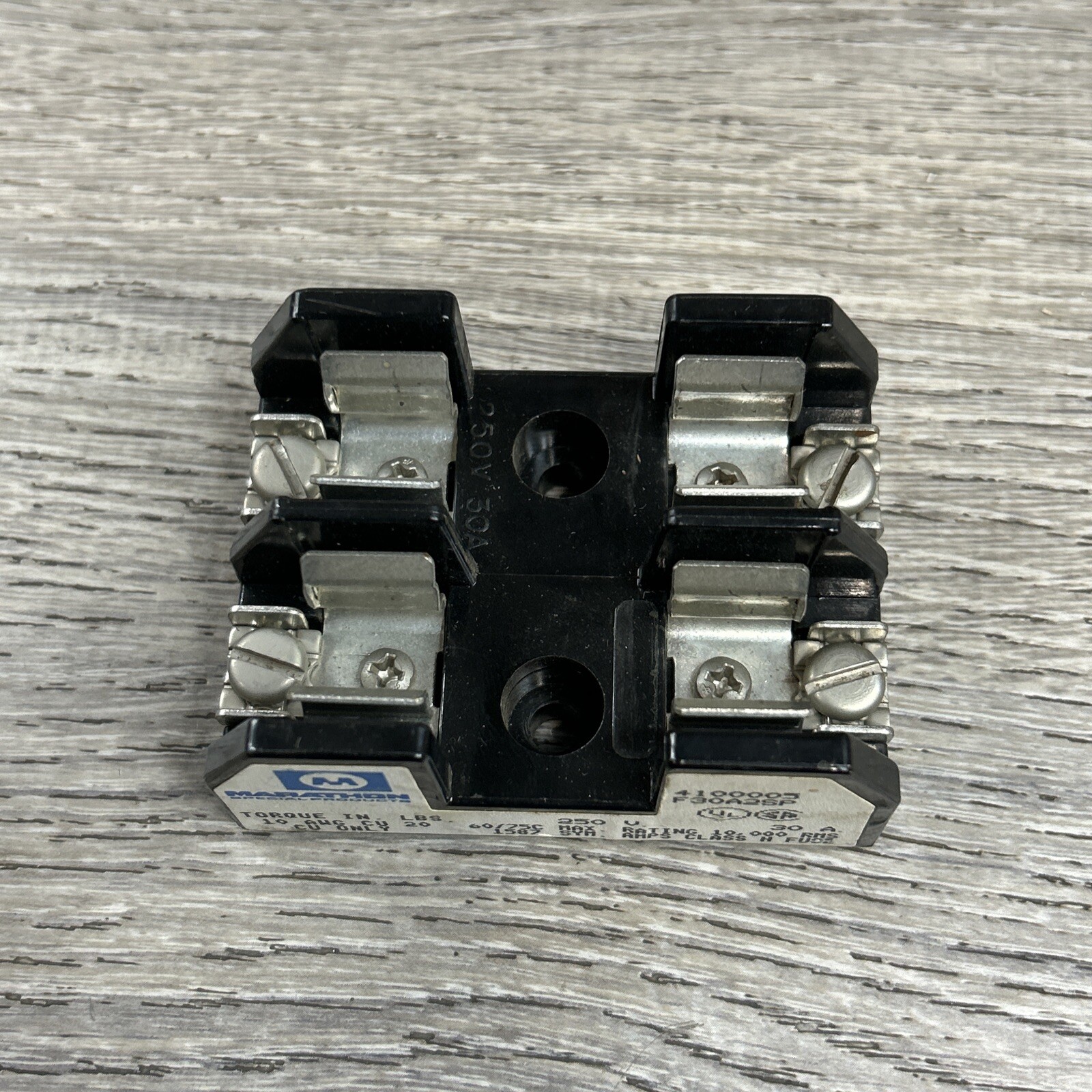 Marathon Special Products F30ASP Fuse Block 4100005 30A 2 Pole 250V 30A Oem