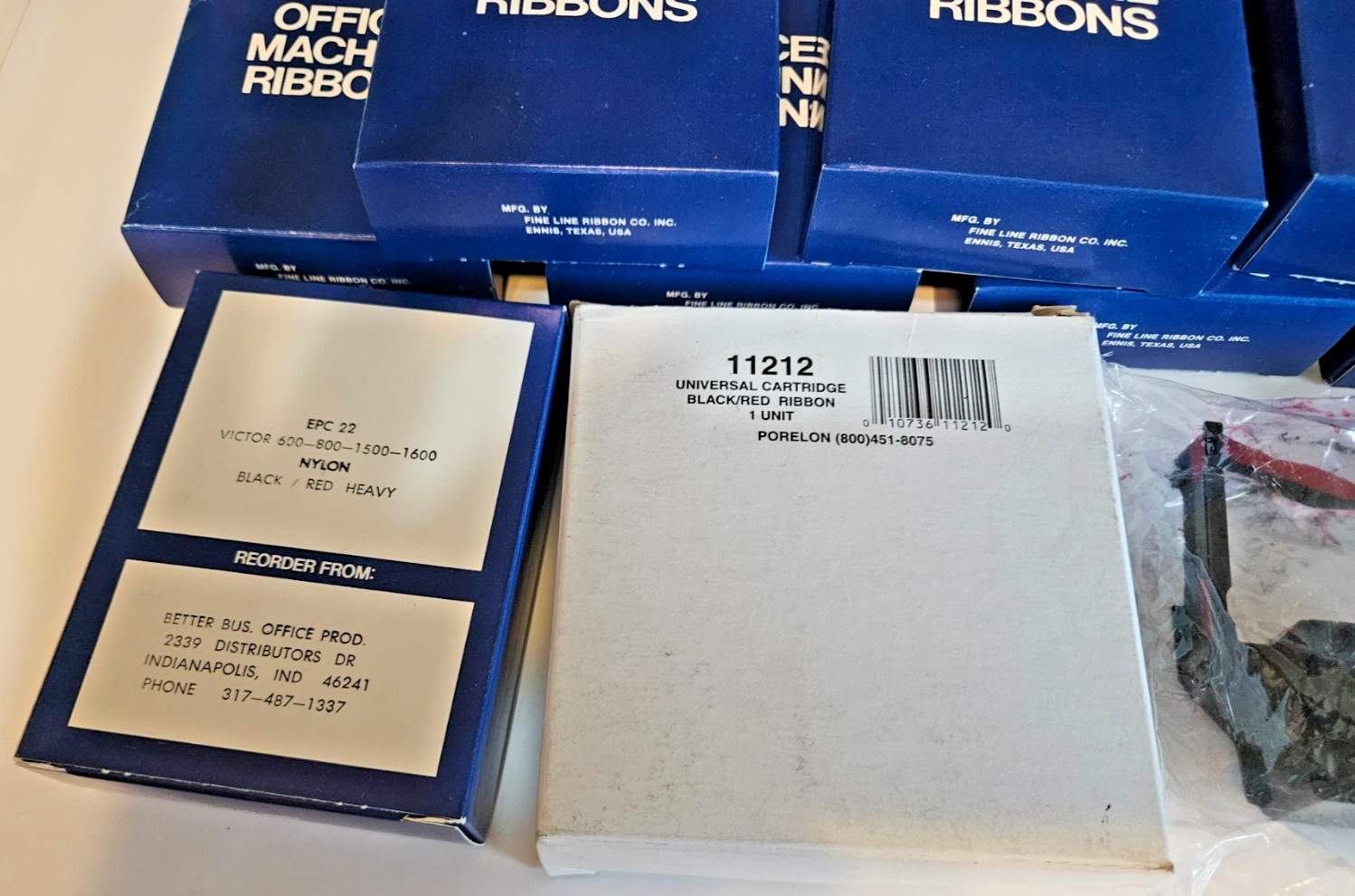 E205 Red & Black Cash Register Ribbon,11212, ERC02,Victor 600 NEW(old stock)