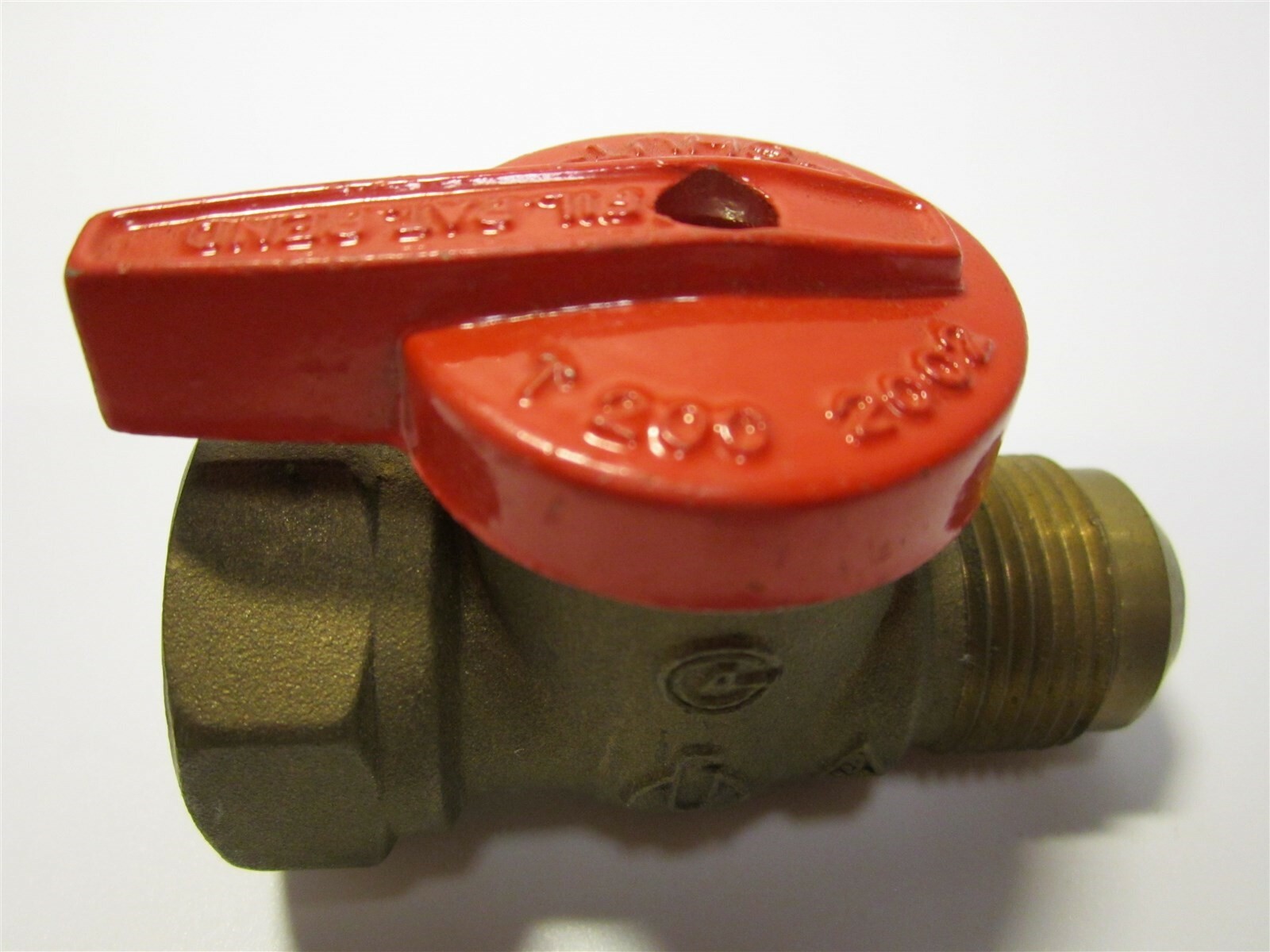 Brasscraft TBV10-12 Red Shut-Off Gas Ball Valves, Pipe Size 5/8″ x 3/4″