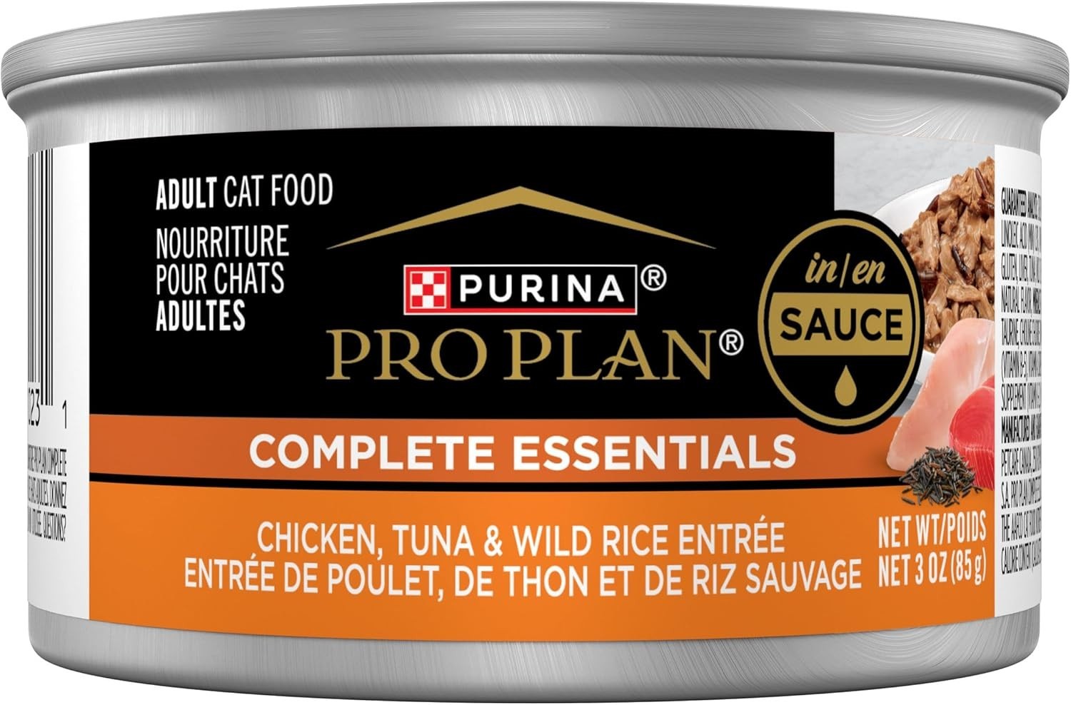 Purina Pro Plan Chicken Tuna & Wild Rice Wet Cat Food 3oz 24ct