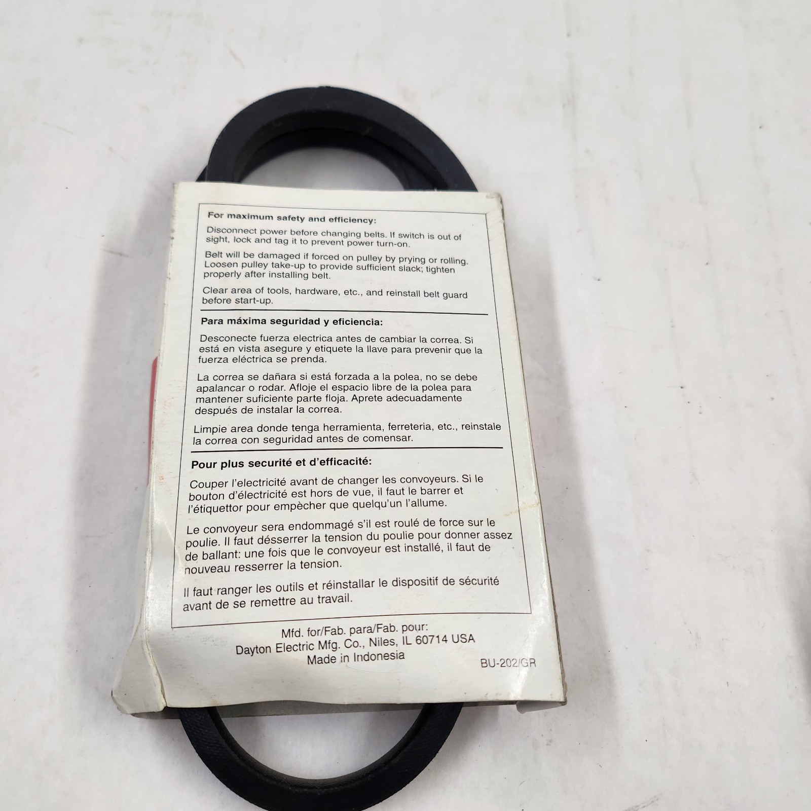 Dayton Bando Premium V-Belt A39 6A146G Free Shipping