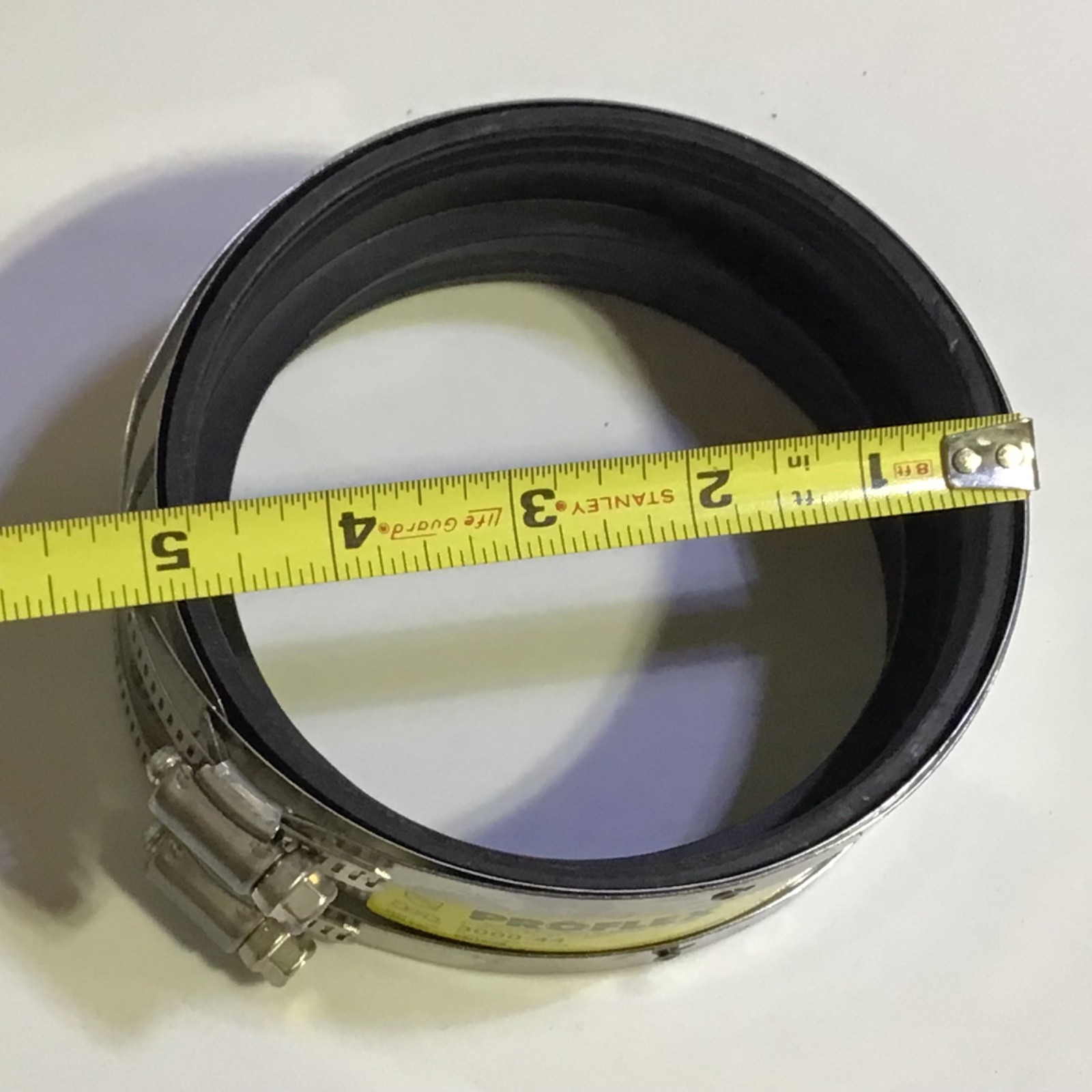 New Fernco 3000-44 Proflex 4″ CI TO 4″ PL, ST, XH CI – EPDM SHIELDED COUPLING