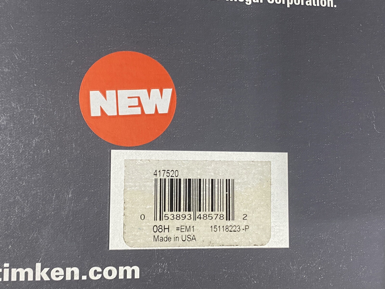 Lot of 2 TIMKEN OIL SEAL 417520: 4.312in ID X 5.751in OD X 0.500in New
