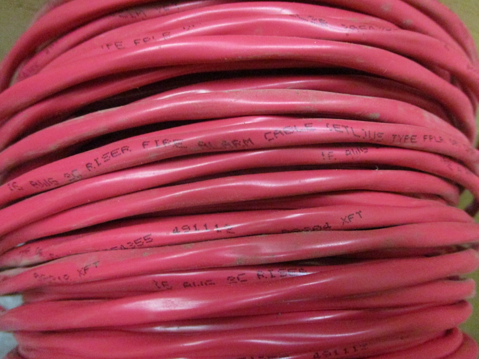 16 AWG 2C Riser Fire Alarm Cable Type FPLR CMR CL2R 16-2C Length Unknown A5948LR