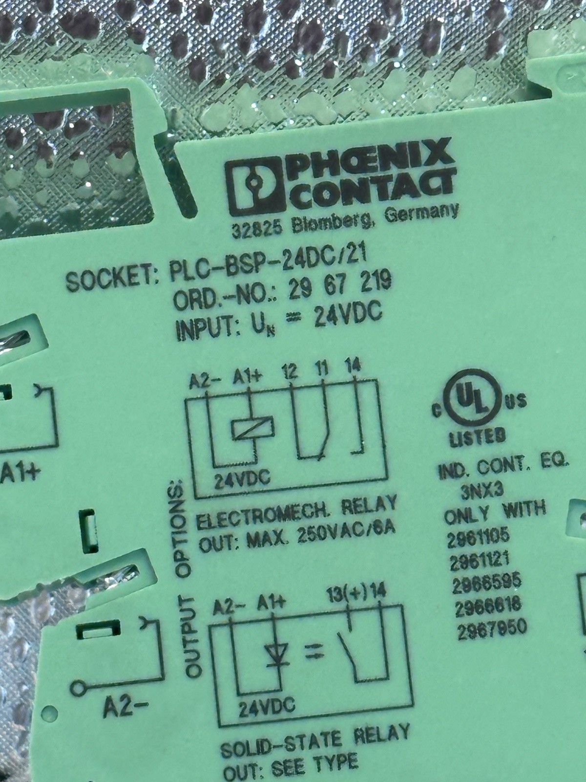 Lot Of 17. Phoenix PLC-BSP-24DC/21-Contact Block