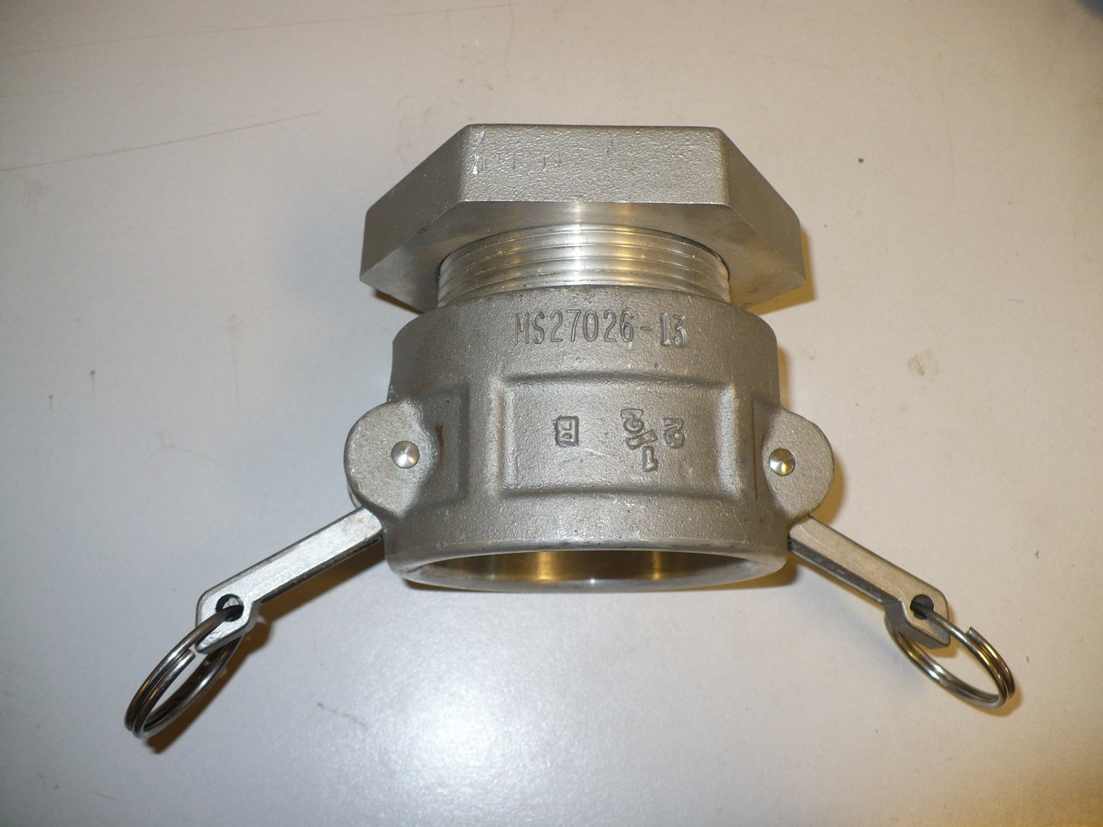 1 pc. Ever-tite MS27026-13 2-1/2″ Quick Disconnect Half Coupling, New