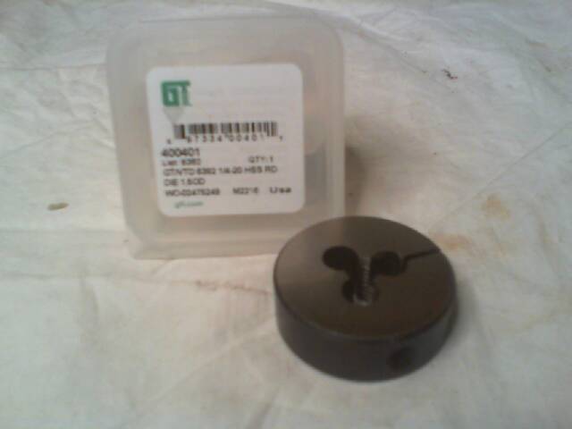 Greenfield Threading 400401 1/4-20 HSS Round Adjustable Die – New in Box