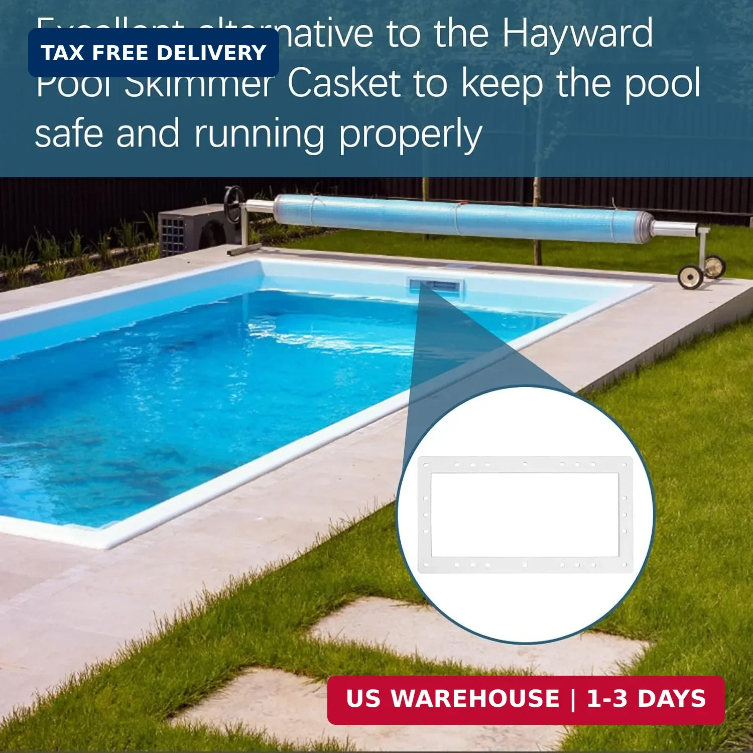 EAORBD Spx1091Gw Wide Mouth Above Ground Pool Skimmer Gasket for Hayward Spx1091