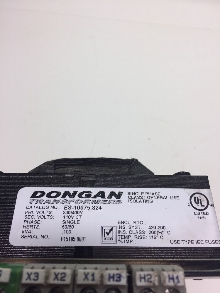 Dongan Transformer ES-10075.824 400V *Fast Shipping* Warranty!