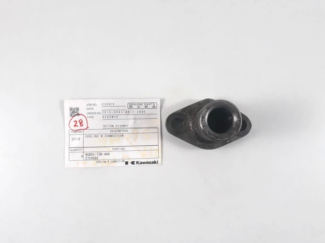 Cooling Water Connection 90801-73K-444-2724590 Kawasaki 8S60MCE Parts (PACK 4)