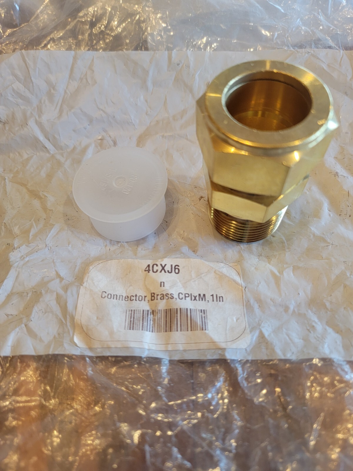 NewParker Brass 1″ CPI Tube x 1″ Male MNPT Connector Adap, 16-16 FBZ-B 2 15/32 T