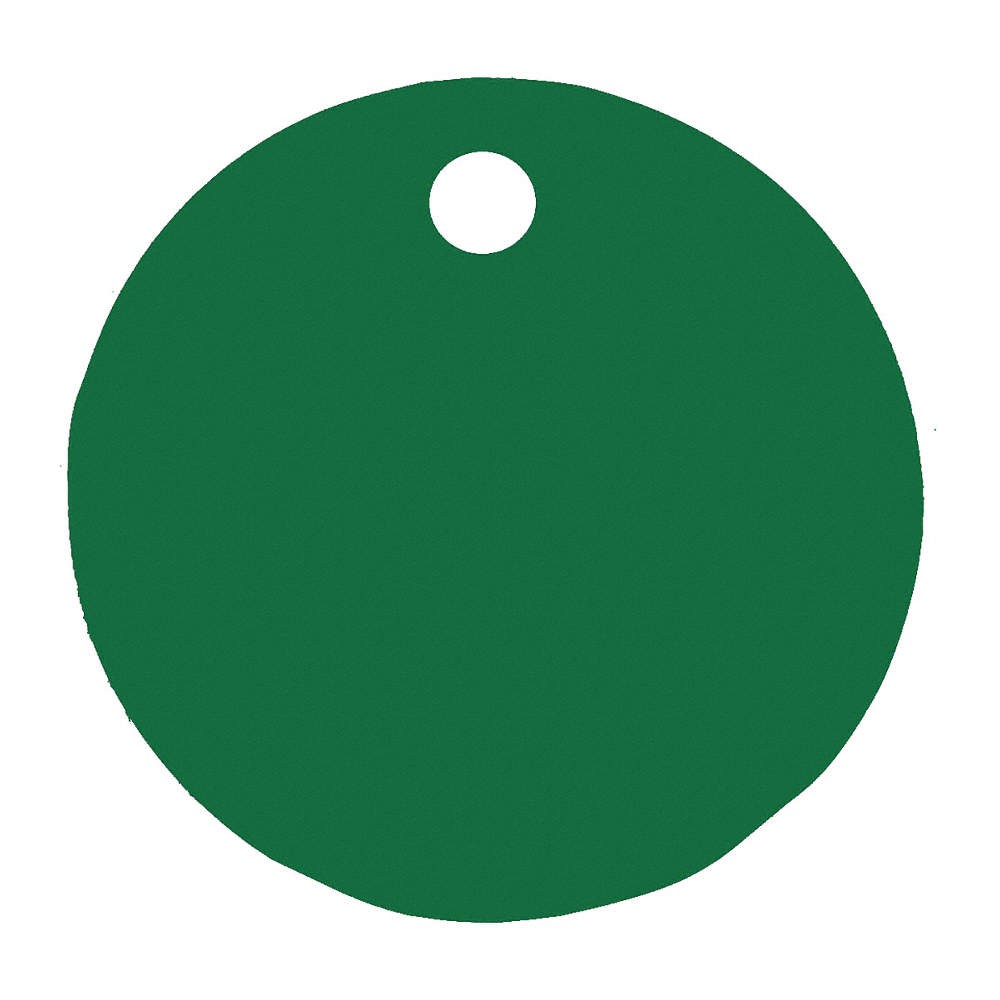 C.H. HANSON 43086 Blank Tag,Aluminum,3in H,3in W,Green,PK5 20LT36
