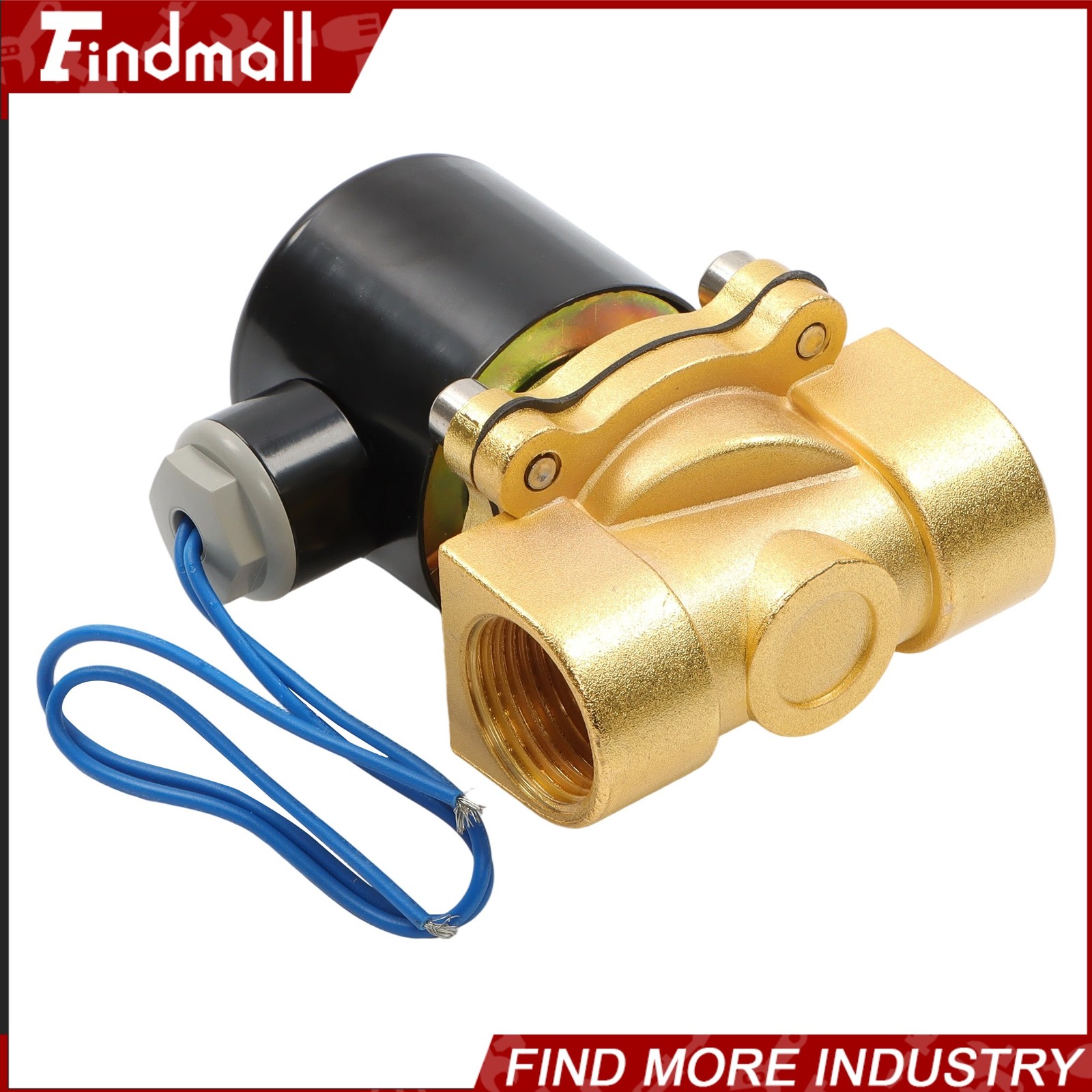 Findmall 3/4 Inch Solenoid Valve Air Water N/C Gas Oil Normally Closed 12V 220V