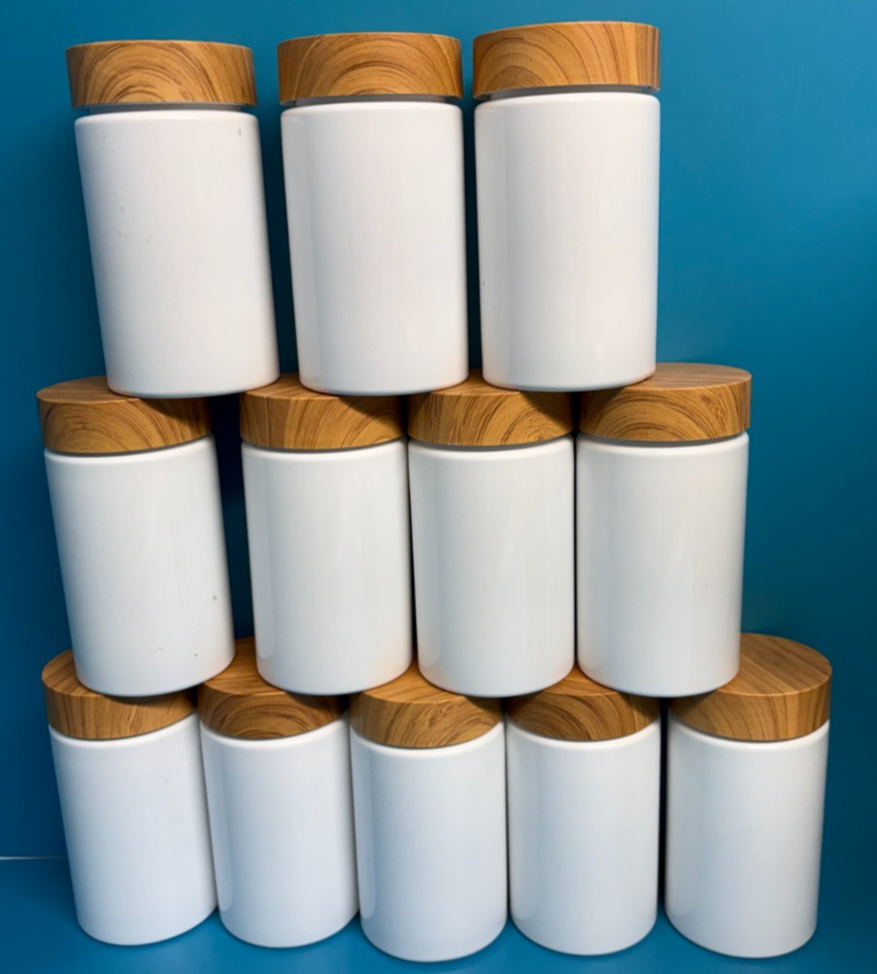 eBottles 60 Dram PET White Straight Sided Child Resistant Air Tight 12Pcs 8oz