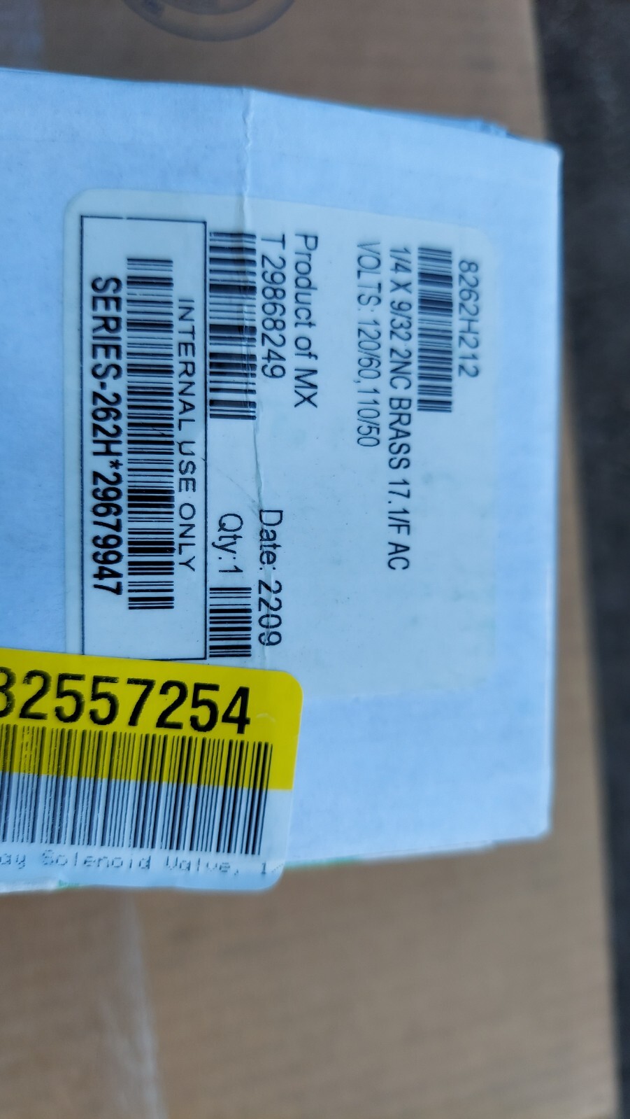 New Asco Asco 8262H212 Valve