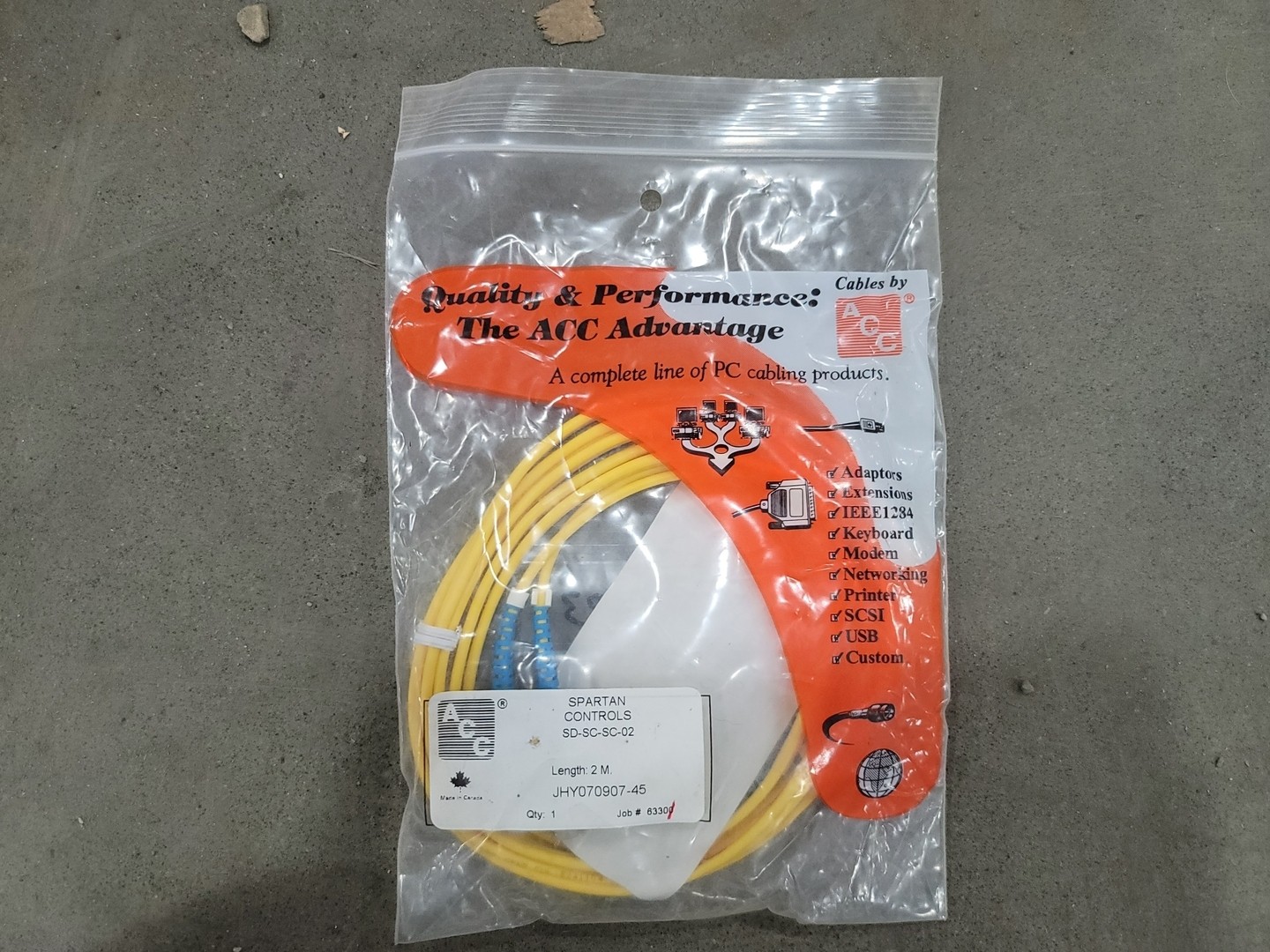 ACC SD-SC-SC-02 2M Fiber Optic Patch Cord Cable – Wire & Cable