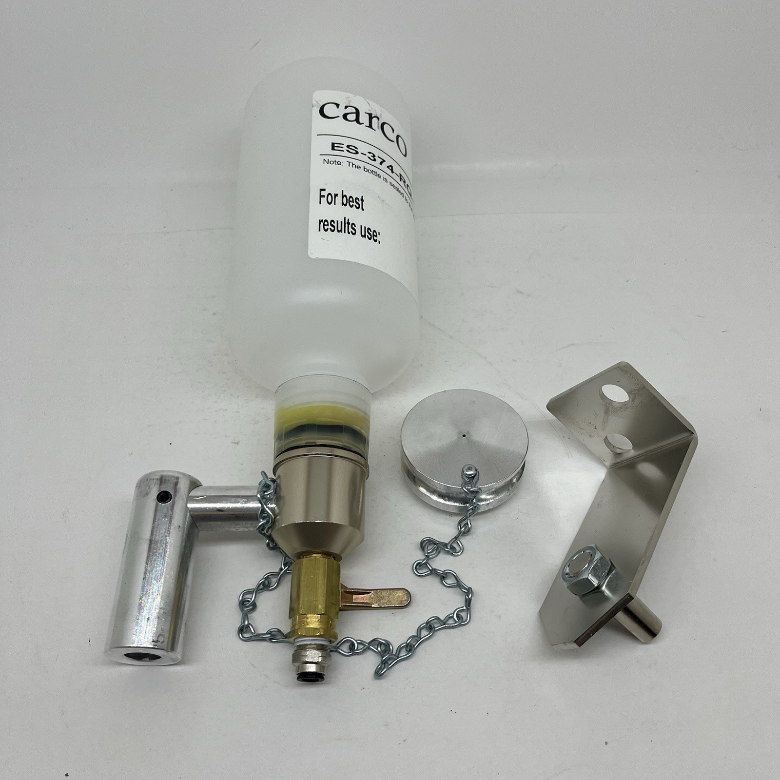 Carco ES-374-RQ-11 Reservoir Feeder Plastic Bottle W/ Mounting Bracket New