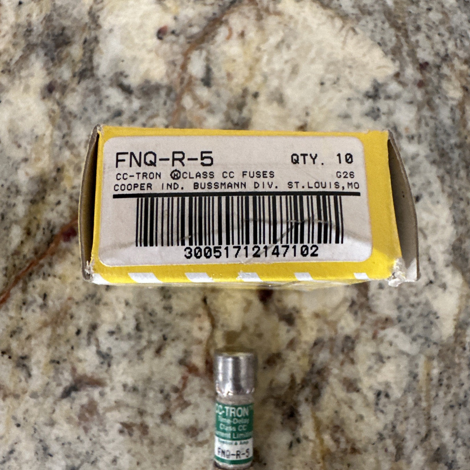 BOX OF 5 BUSSMANN BUSS FNQ-R-5 FUSES NEW + FAST SHIPPING