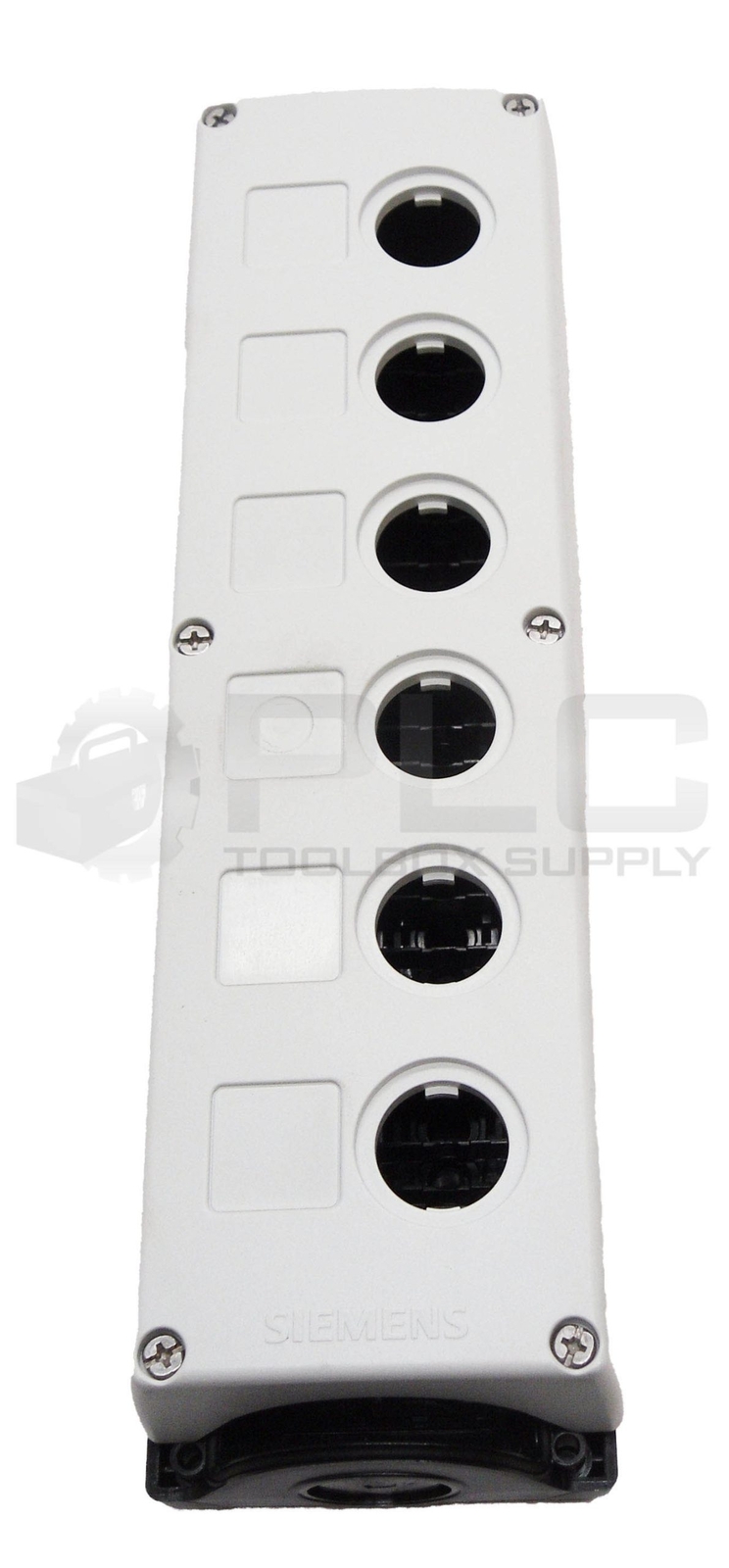 NEW SIEMENS 3SB3 806-0AA3 EMPTY ENCLOSURE 6 HOLE