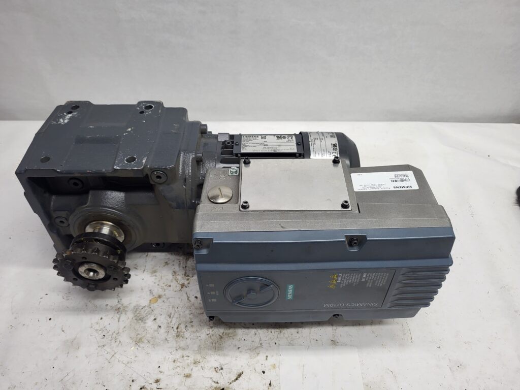 SIEMENS 2KJ3603-9CE11-9AW1-Z MOTOR 0.37kW 1695RPM w/ SINAMICS G110M PM240M DRIVE