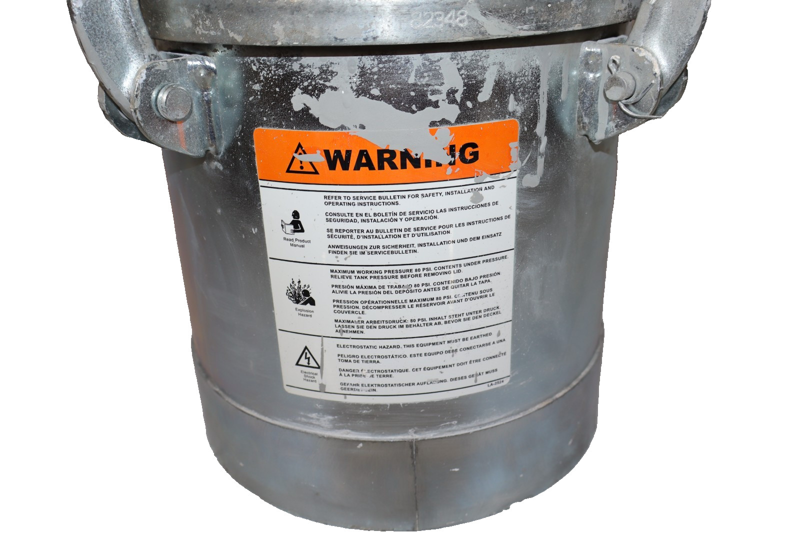 Binks 2.8 Gallon Paint Pot Stainless Pressure Paint Pot CRN OH6685.5C
