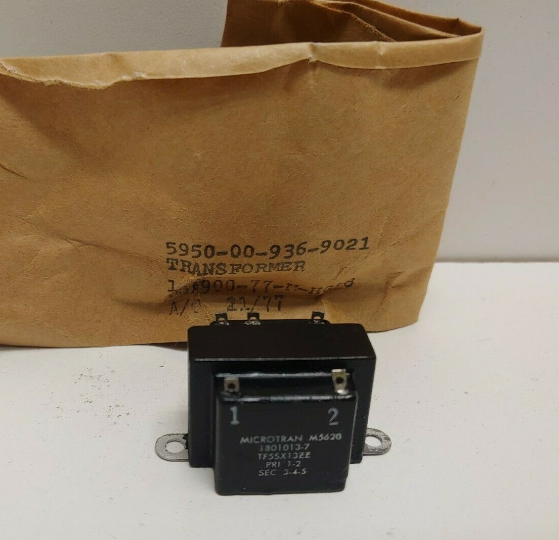NEW! MIL-SPEC MICROTRAN AUDIO FREQUENCY TRANSFORMER 5950-00-936-9021 M5620