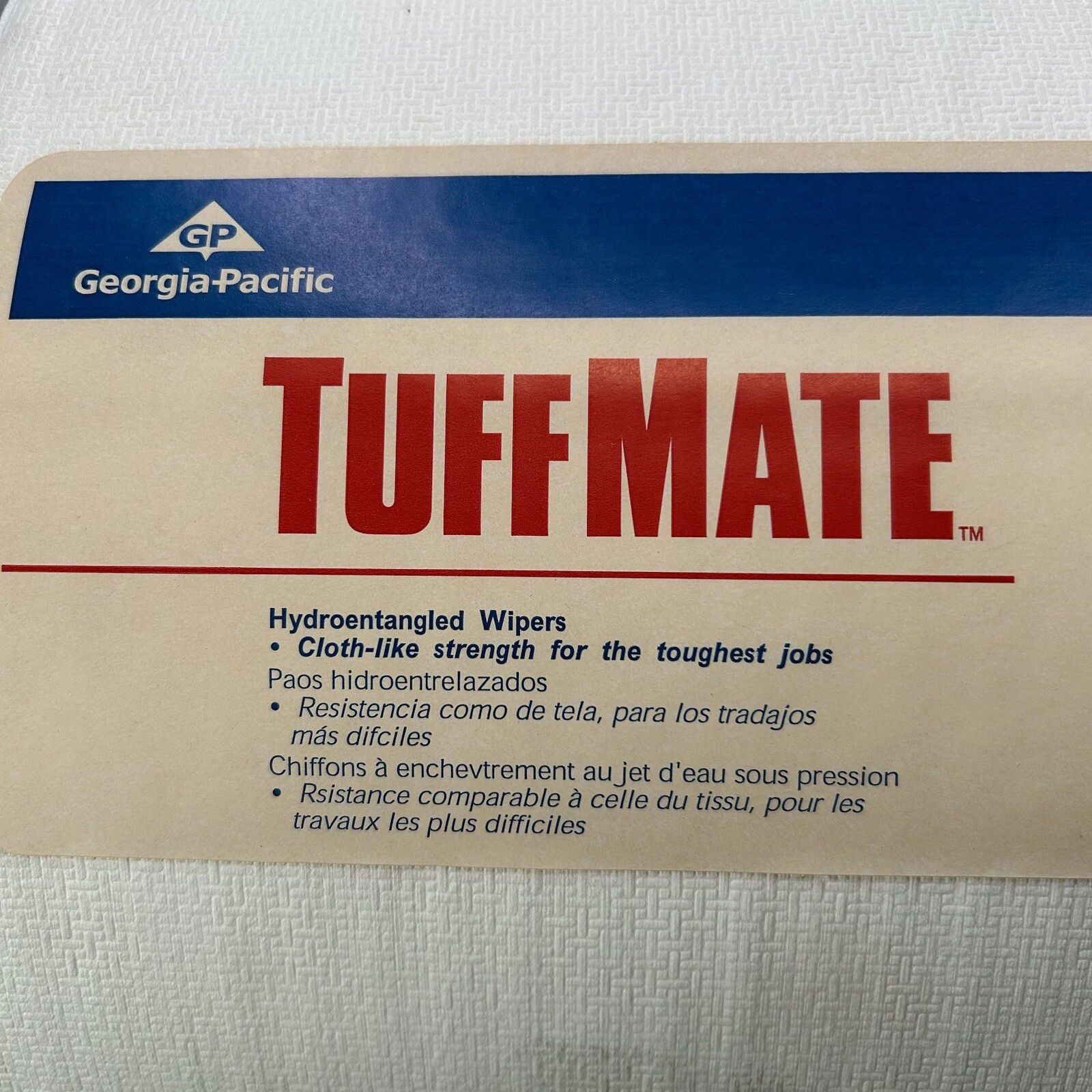 TuffMate 25060 Heavy Duty Perforated Shop Towels 1 Roll/800 NOS Georgia-Pacific
