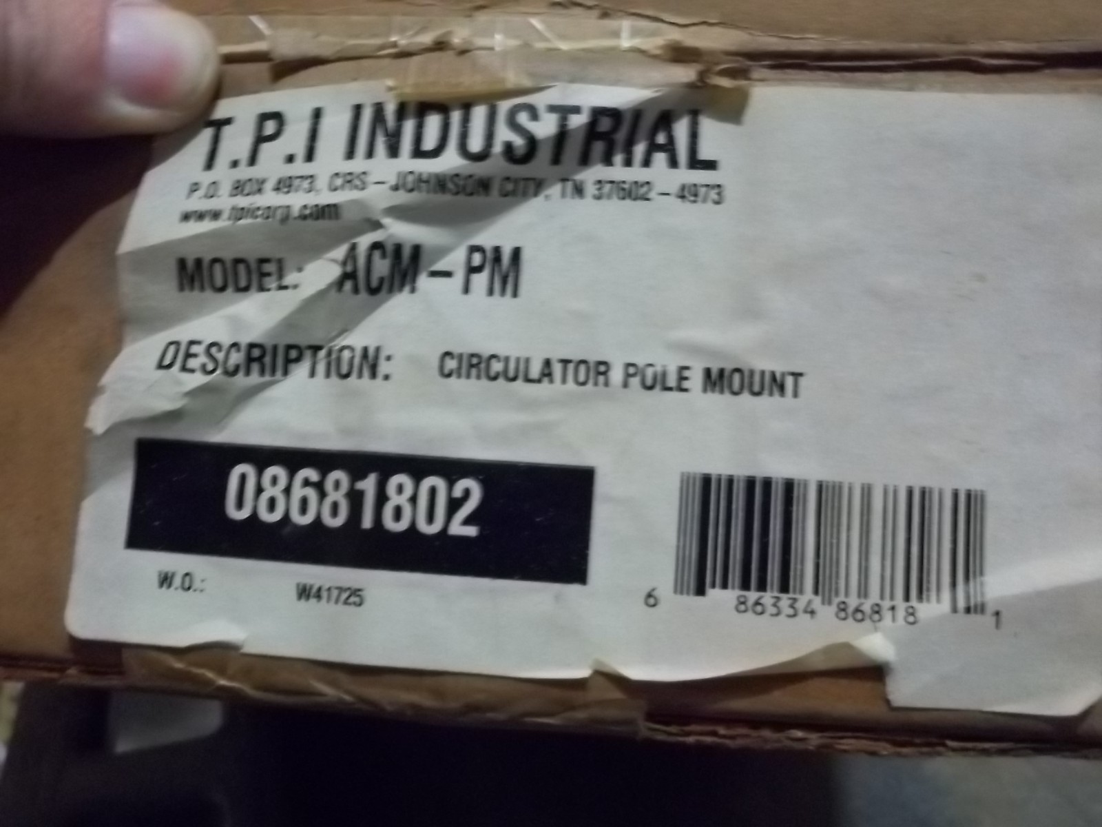 NIB TPI ACM-PM CIRCULATOR POLE MOUNT (HH5)