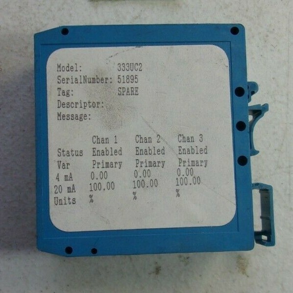 FRESH TAKEOUT ROSEMOUNT HART TRI-LOOP 333U 333UC2 SIGNAL CONVERTER (177-1)