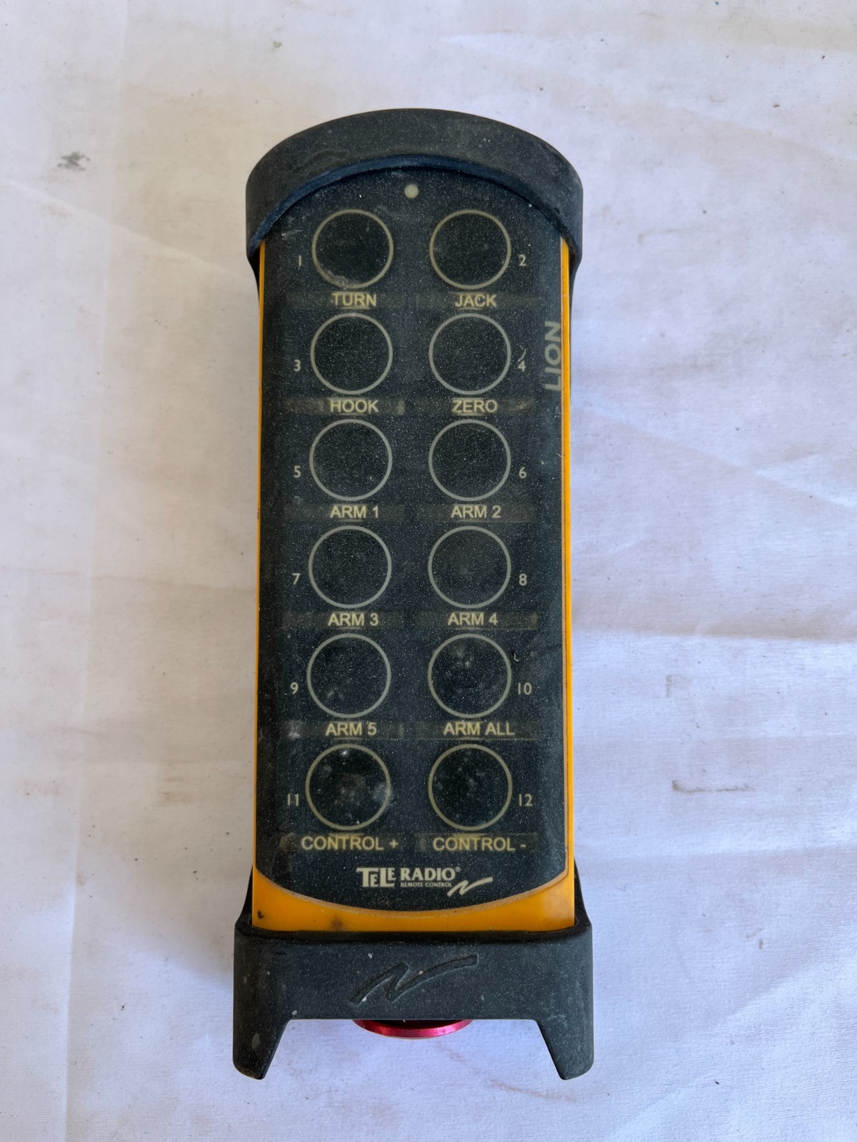 Tele Radio Lion 12 Button Industrial Remote Control Transmitter Used Spare Unit
