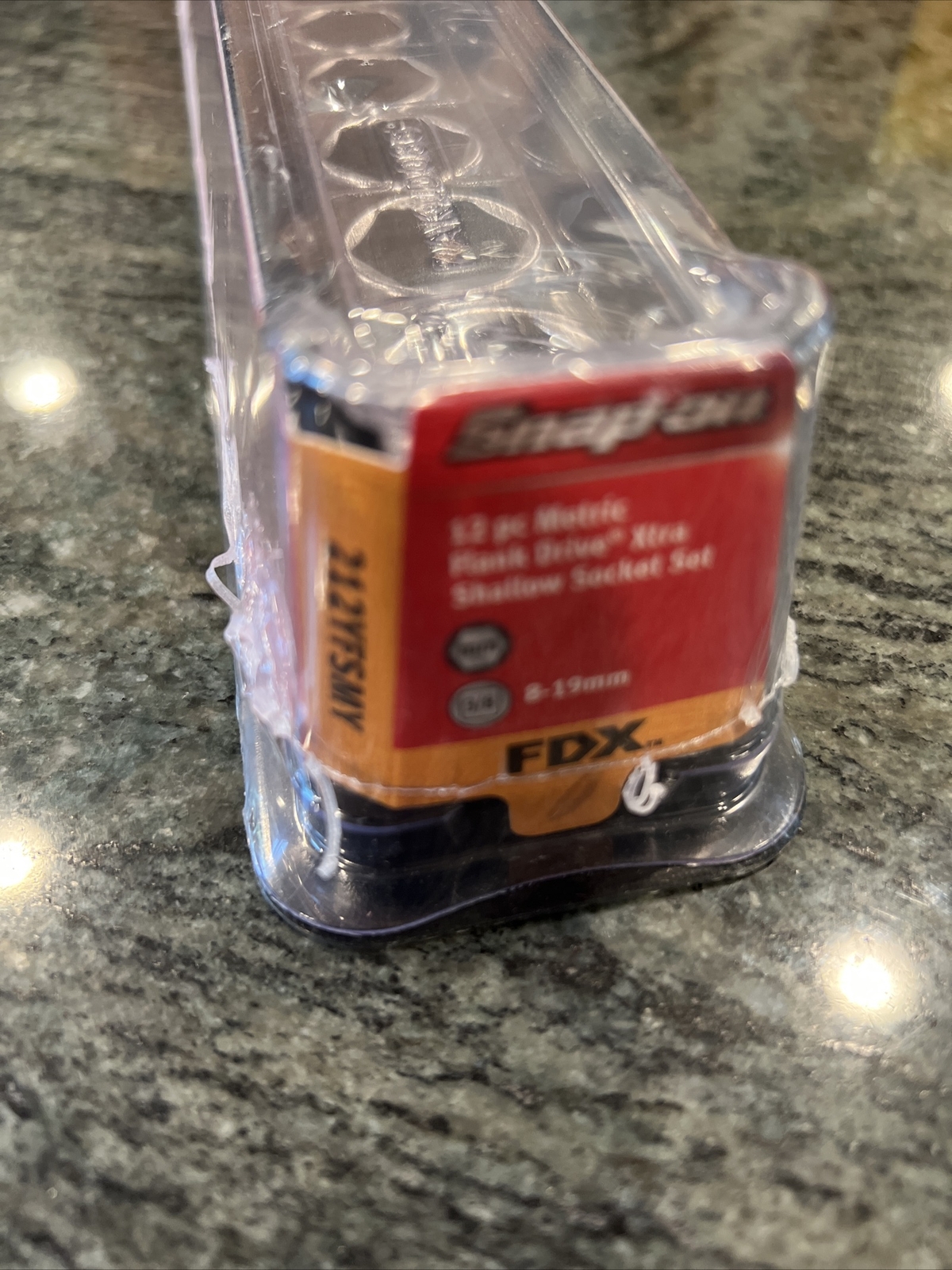 Snap On 212yfsmy 3/8 drive fdx shallow metric socket 12 pc 8-19mm sealed