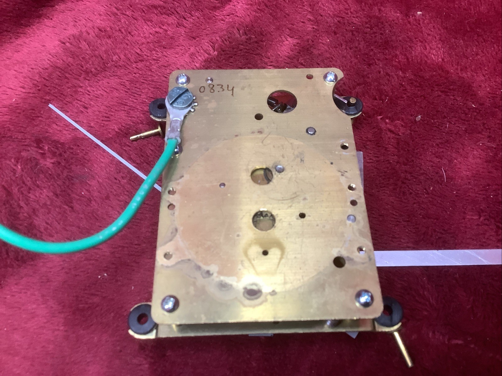 Used Simplex 12″ Synchronized Clock 115VAC Hands & Movement Gear Parts