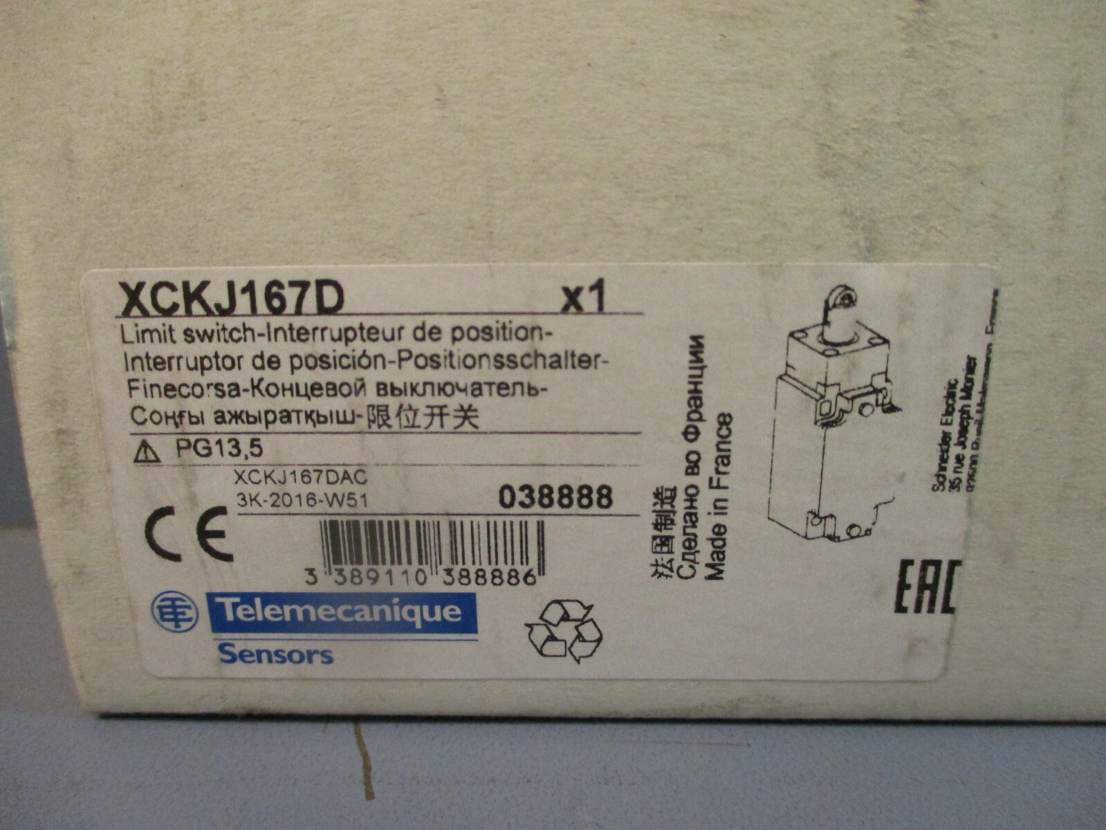 Telemacanique XCKJ167D Limit Switch NEW