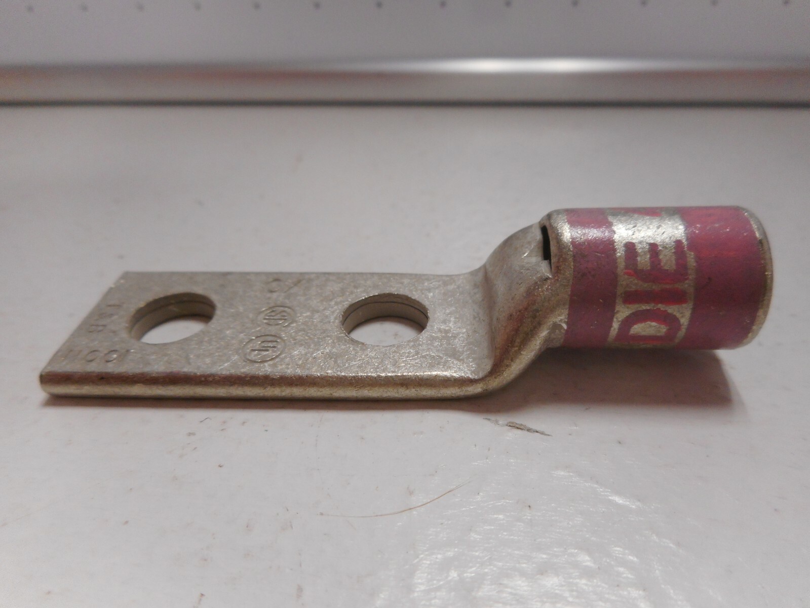 NOS 54255 THOMAS & BETTS COPPER TWO HOLE LUG, STANDARD BARREL,