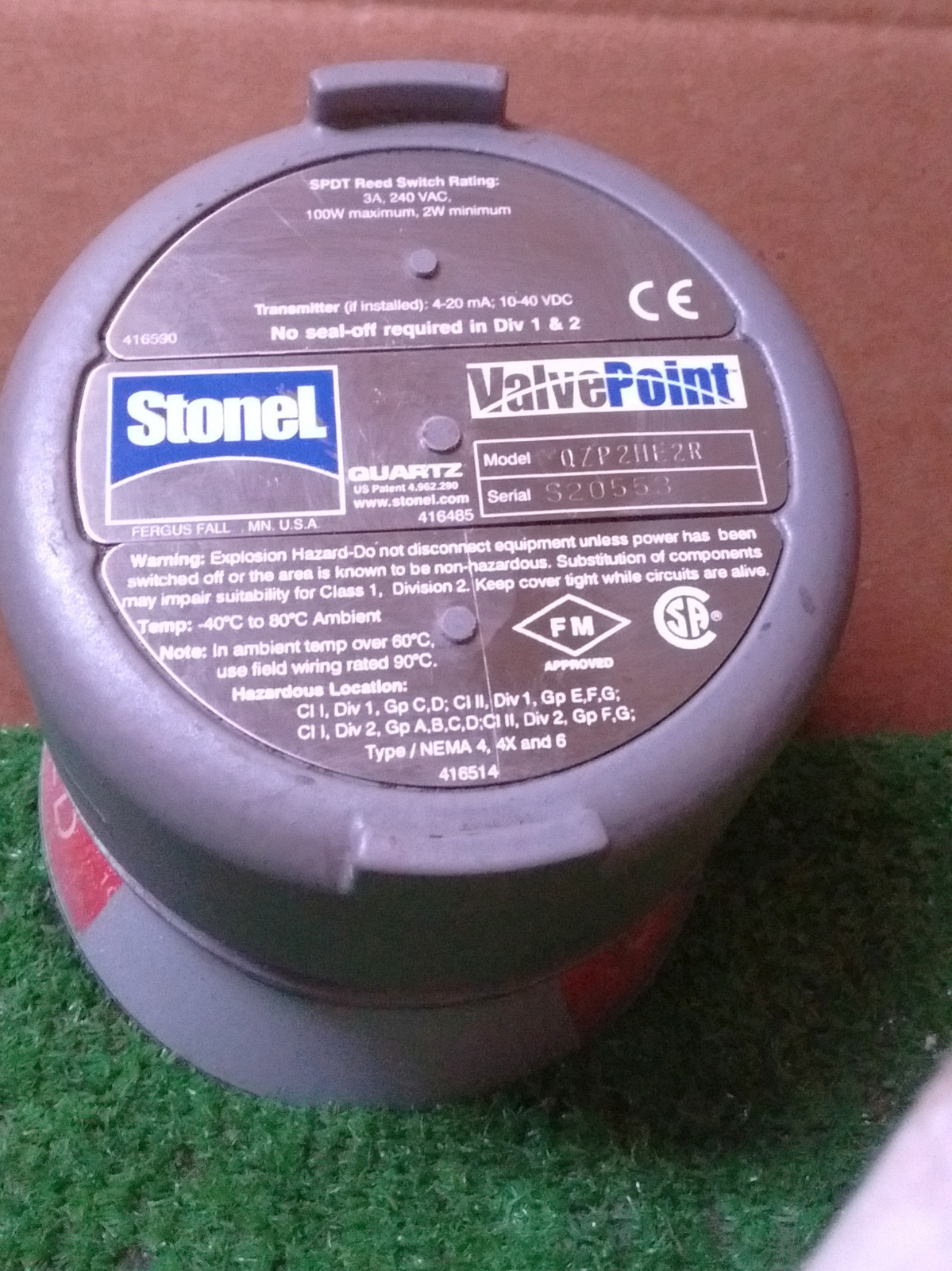 1 USED STONEL QZP2HE2R VALVEPOINT POSITION SENSOR ***MAKE OFFER***