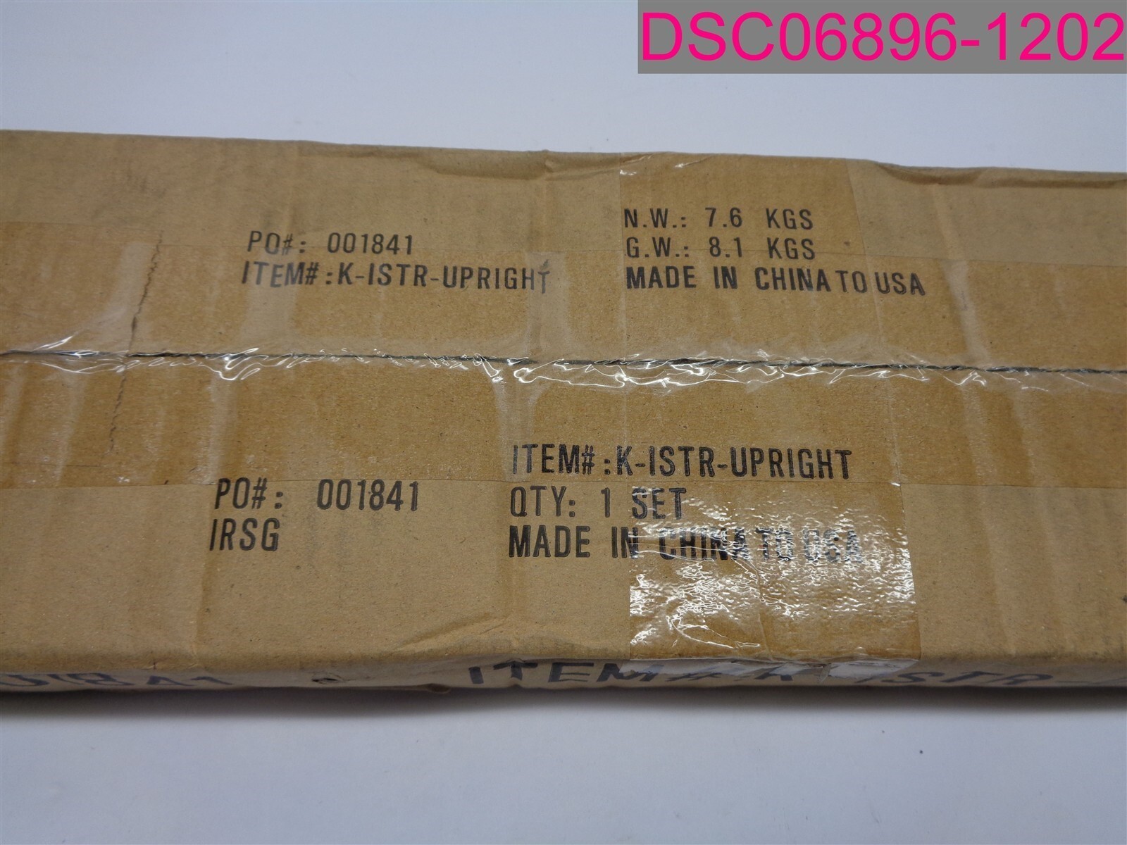 QTY=4; 65″L x 1″ x 1″ K-ISTR-UPRIGHT #001841