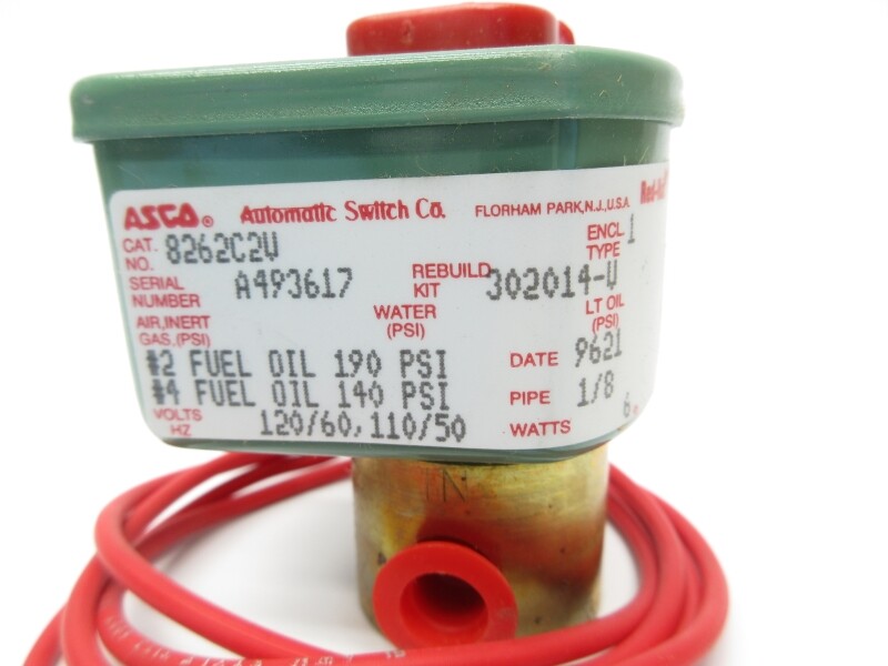 ASCO 8262C2V 110/120V 190PSI 1/8″ NSNP