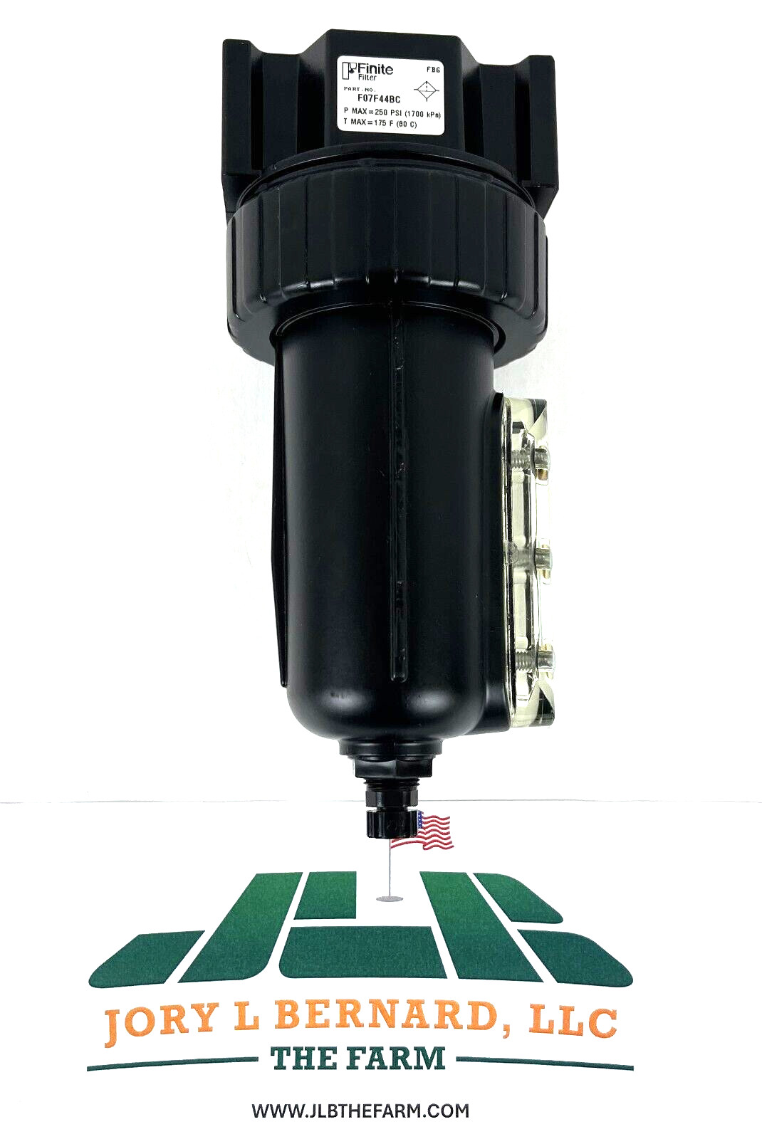 FINITE PARKER, FILTER, F07F44BC, PNEUMATIC, 3/4″ NPT, 5 MICRON MAX 250 PSI NOS S