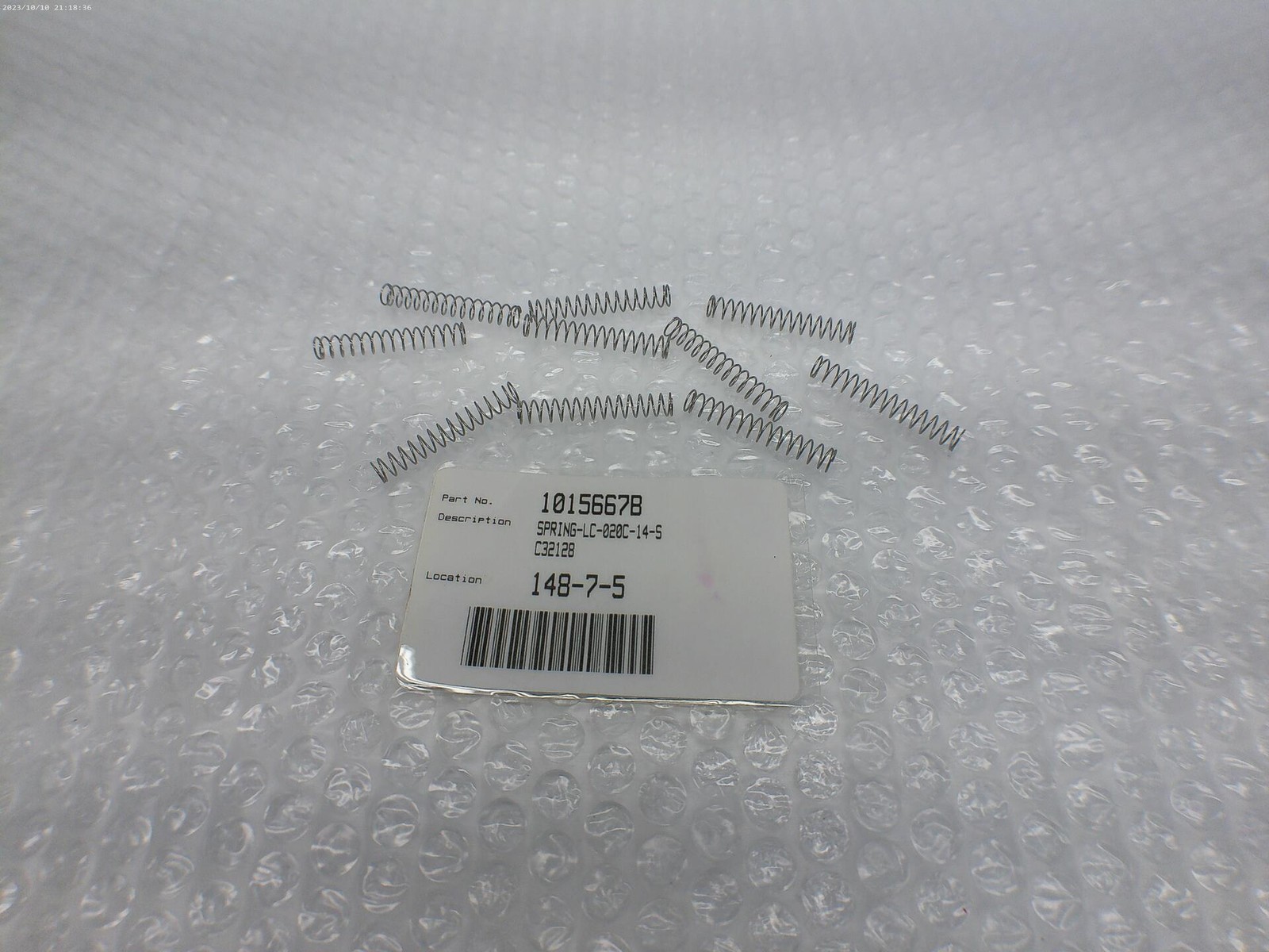 INDUSTRIAL SPARE LC-020C-14-S SPRING LOT OF 10 NSNP