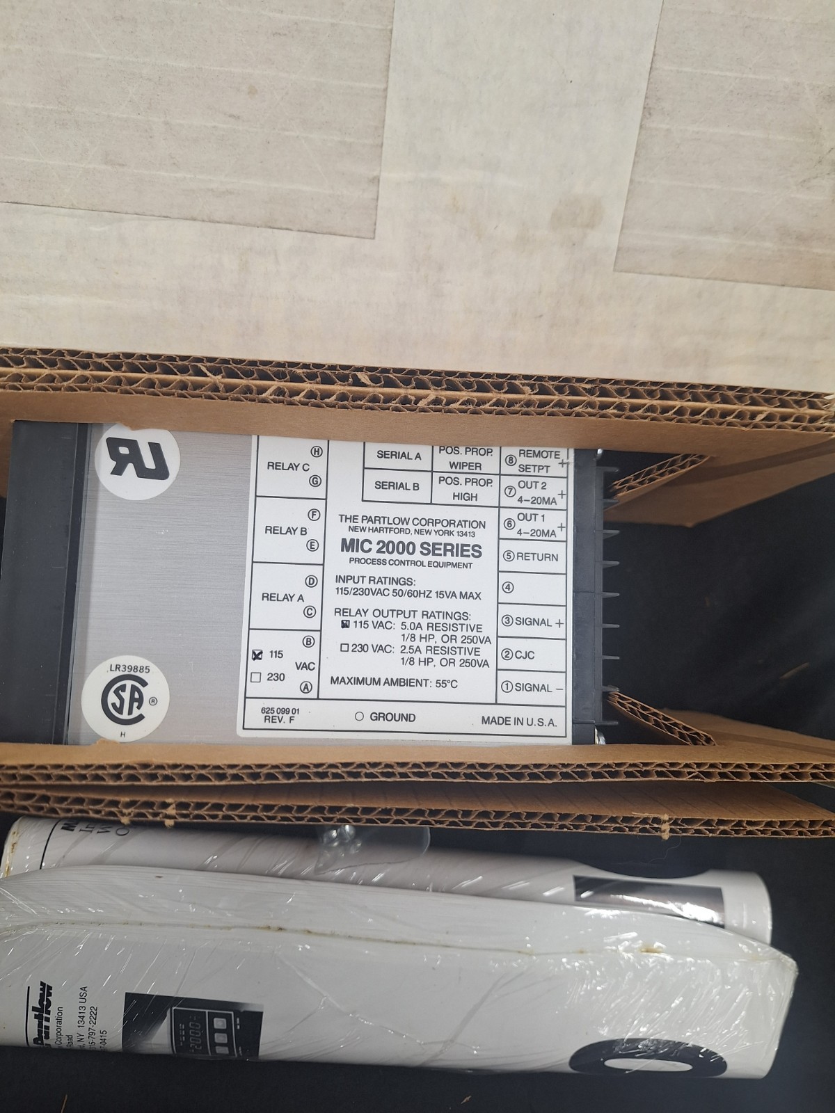 Partlow CONTROLS 2110001 / 2110001 (BRAND NEW) In Box MIC 2000 Series 115VAC NIB