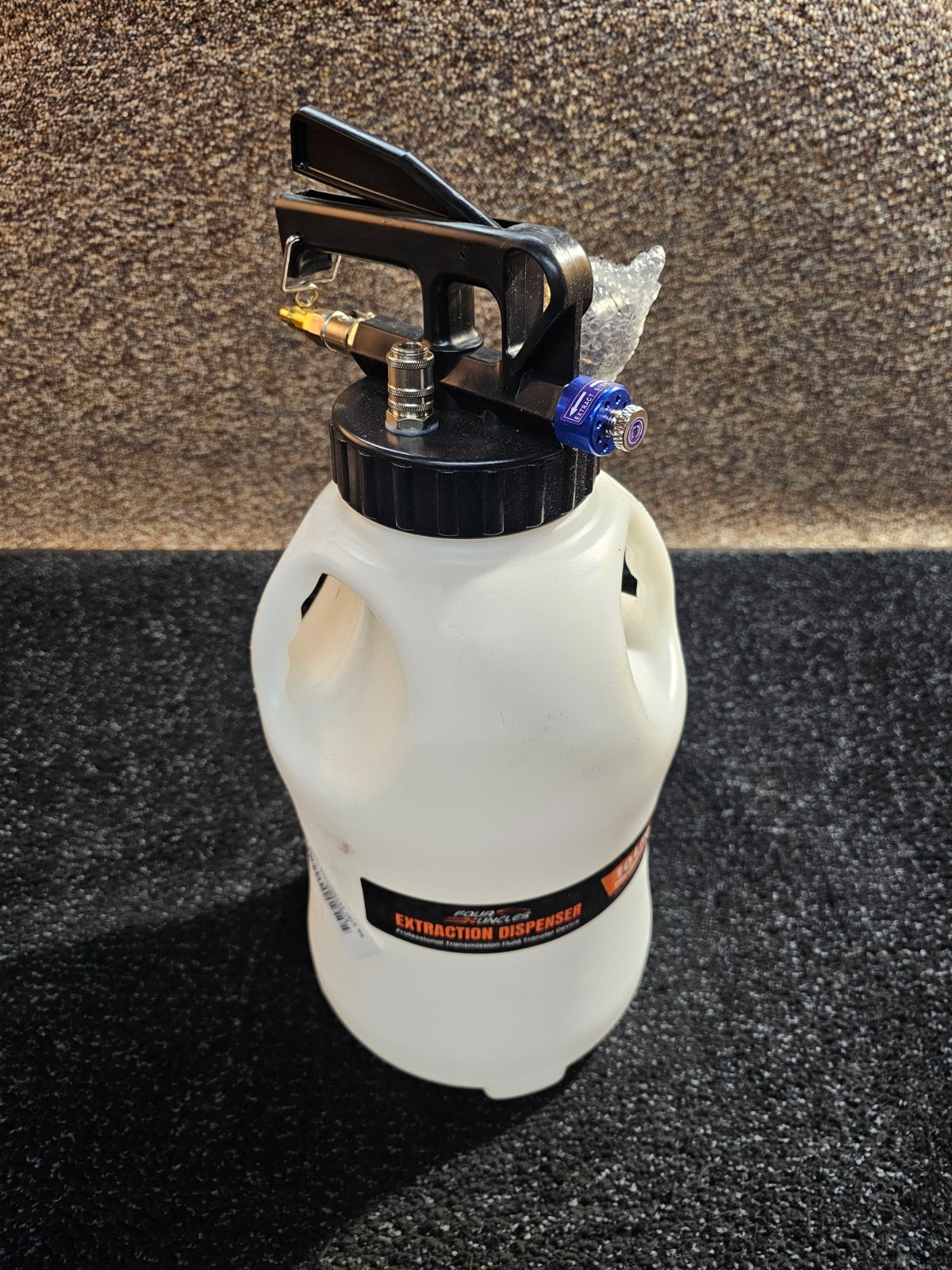 FOUR UNCLES 10L Pneumatic Transmission Fluid Extraction Dispenser, White