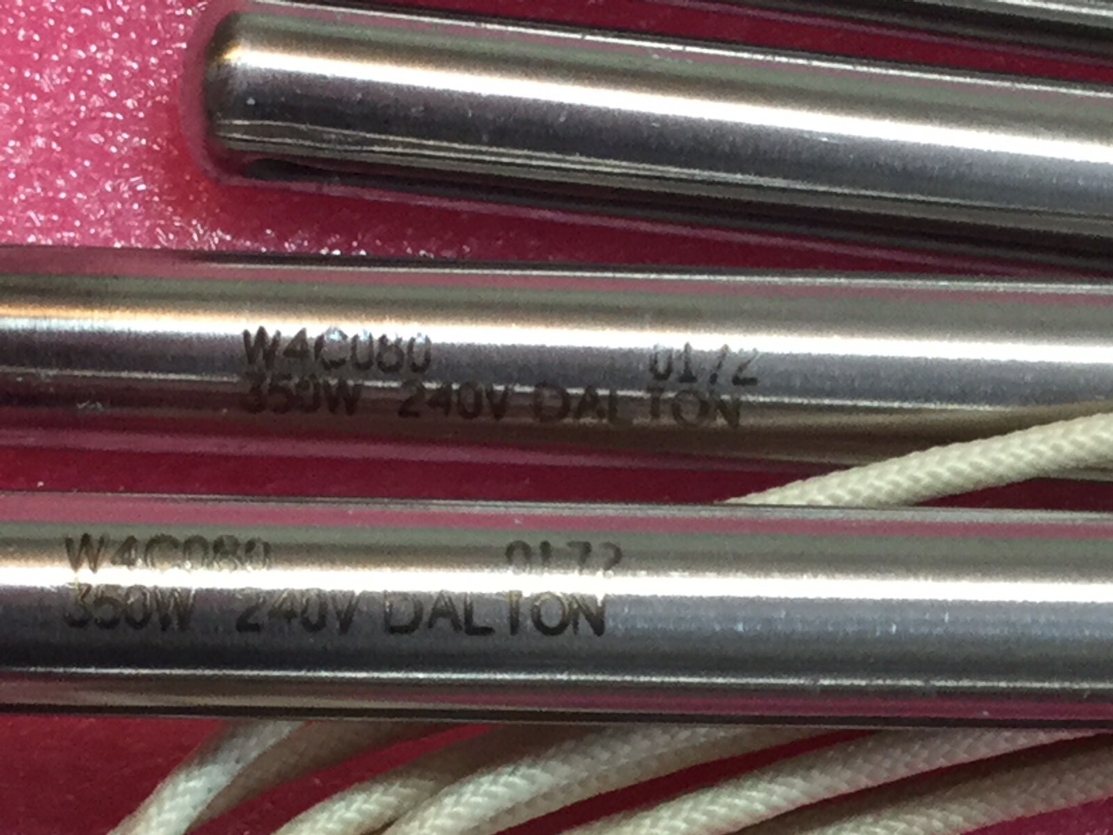 Dalton Electric Watt-Flex Split-Sheath Cartridge Heater W4C080 350W, 240V