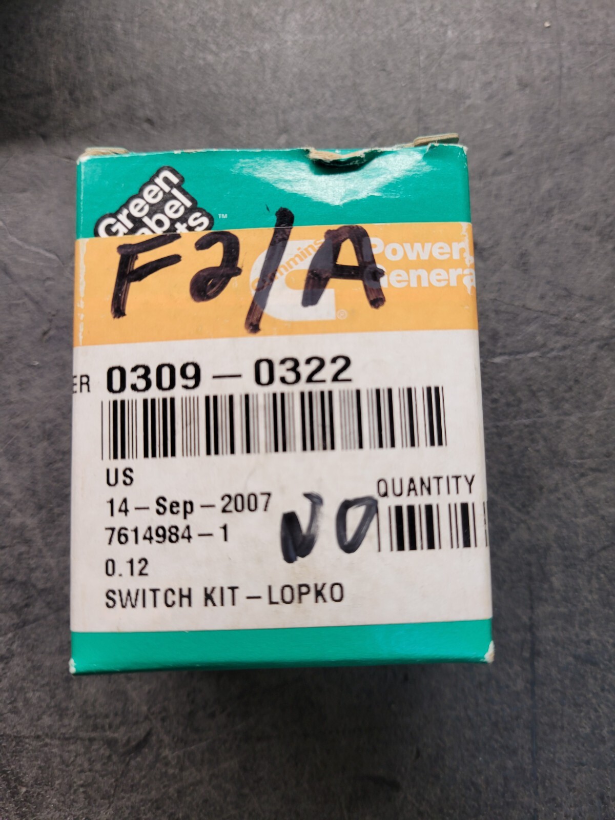 Cummins #0309-0322 Switch Kit. Lot of 3.